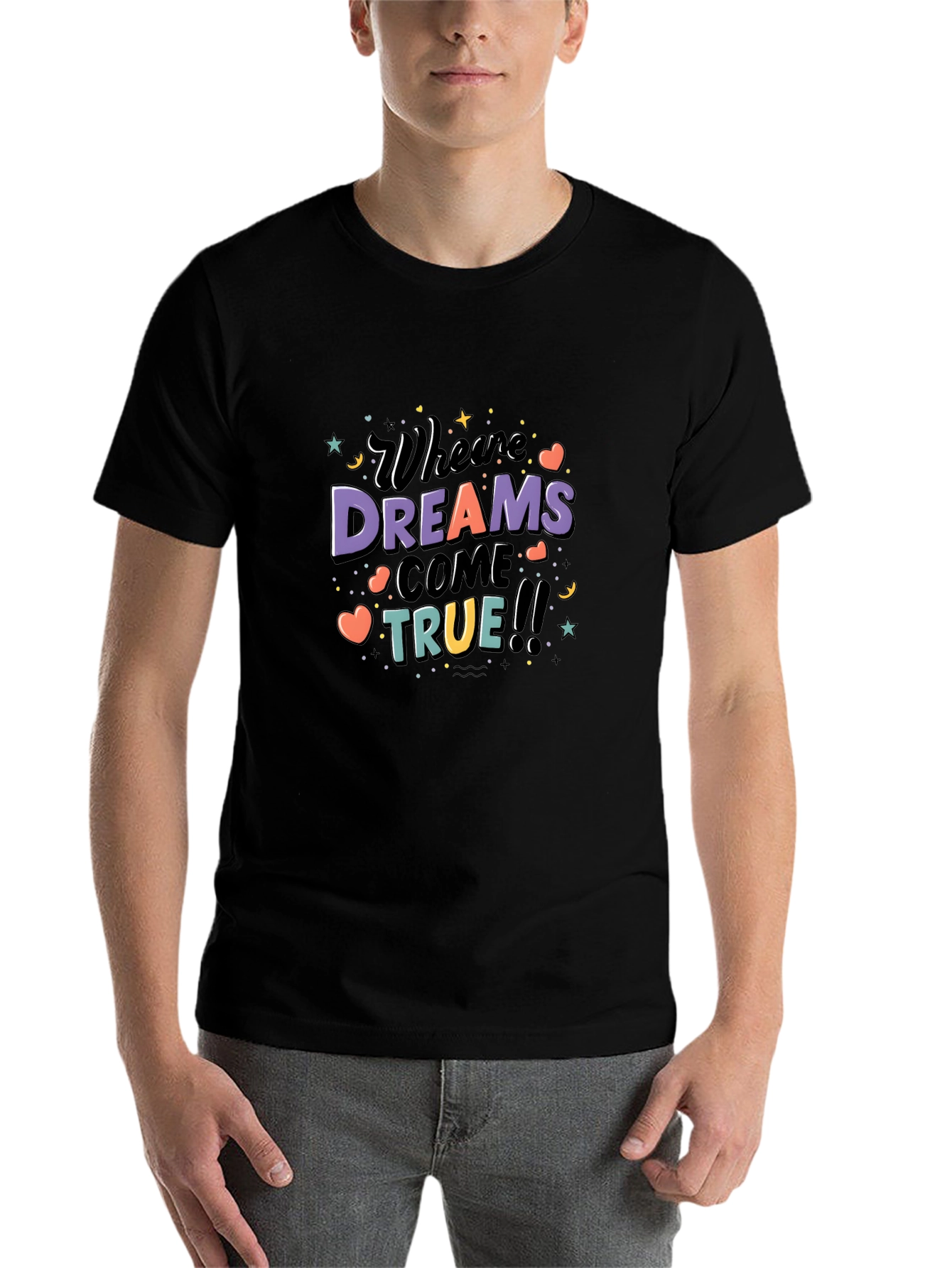 Black Dreams Come True Graphic Tee view 7