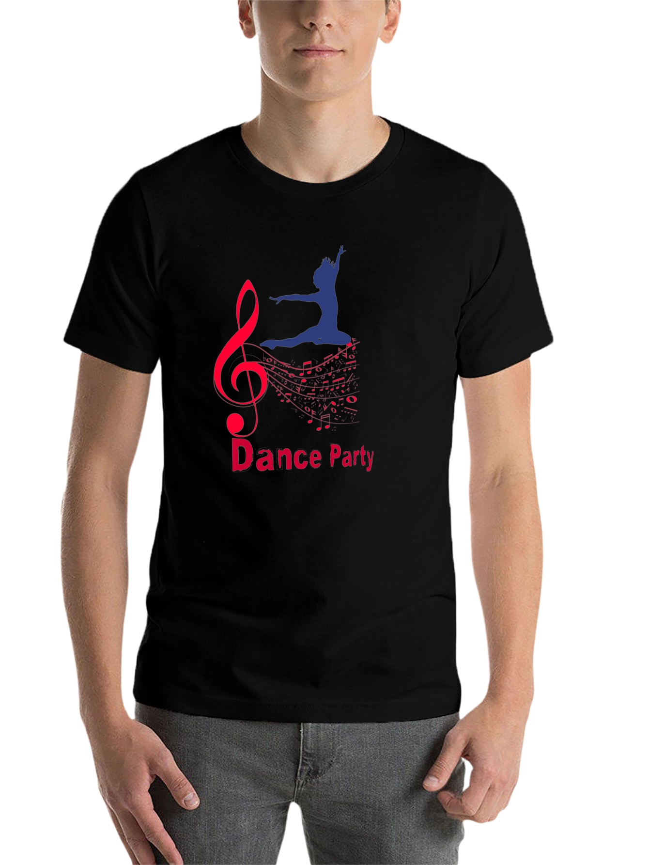Black Dance Party Graphic Tee - Music and Movement view 7