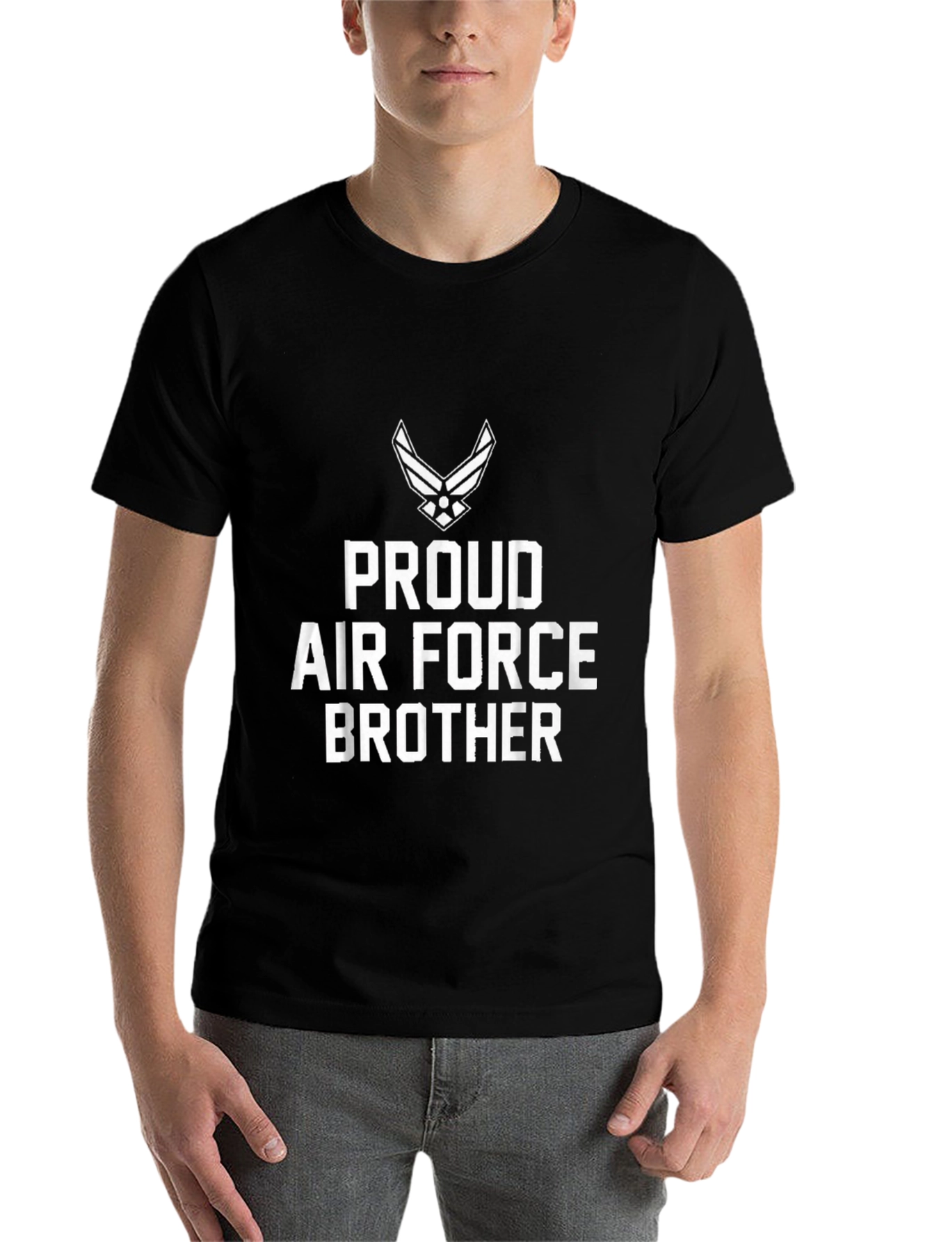 Proud Air Force Brother Graphic Tee - 7
