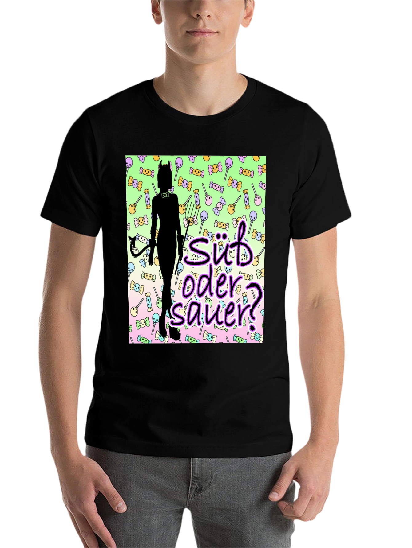 Black Süß oder Sauer? Devilish Sweet & Sour T-Shirt view 7