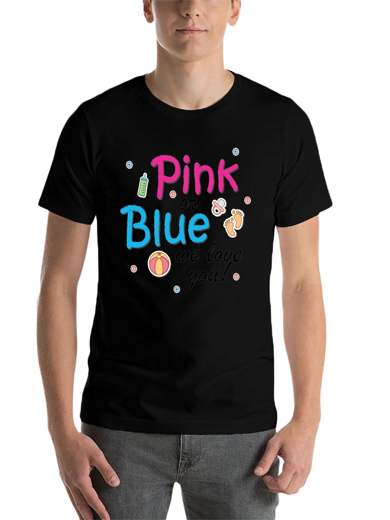 Pink or Blue Baby Shower T-Shirt - 7