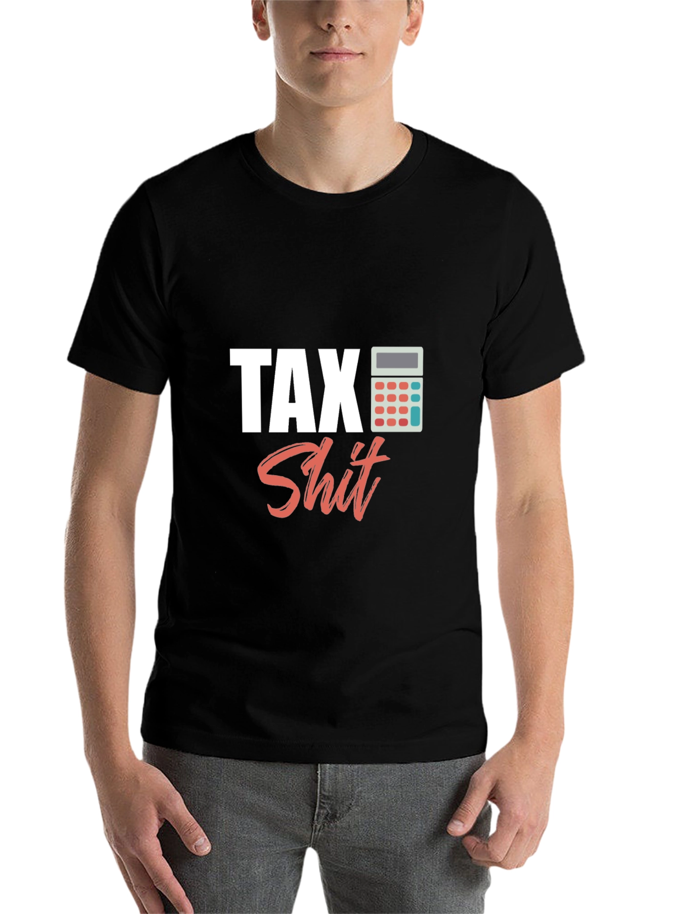 Black Tax Shit T-Shirt - Funny Accountant Tee view 7