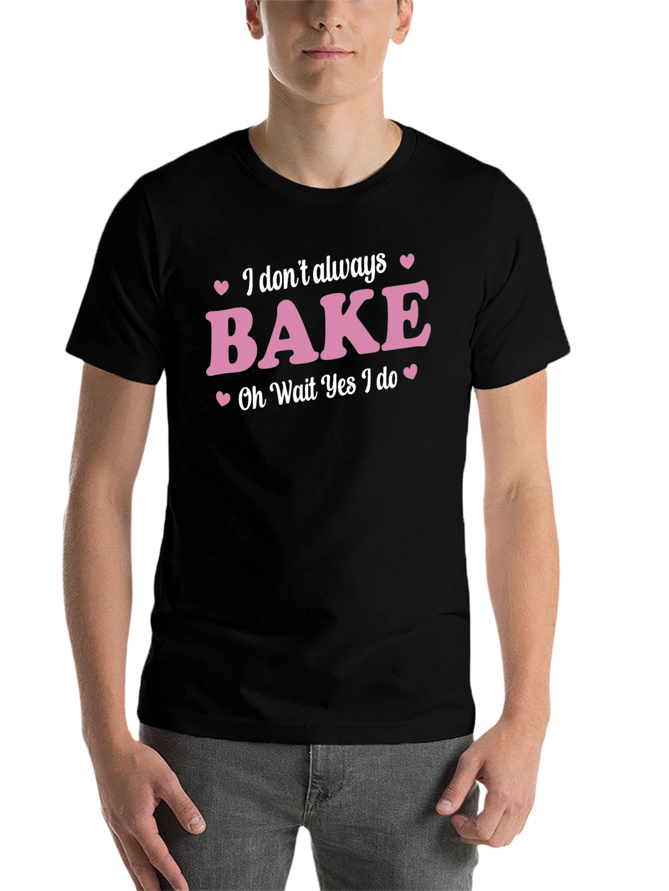 Black Funny Baking T-Shirt - I Don't Always Bake view 7