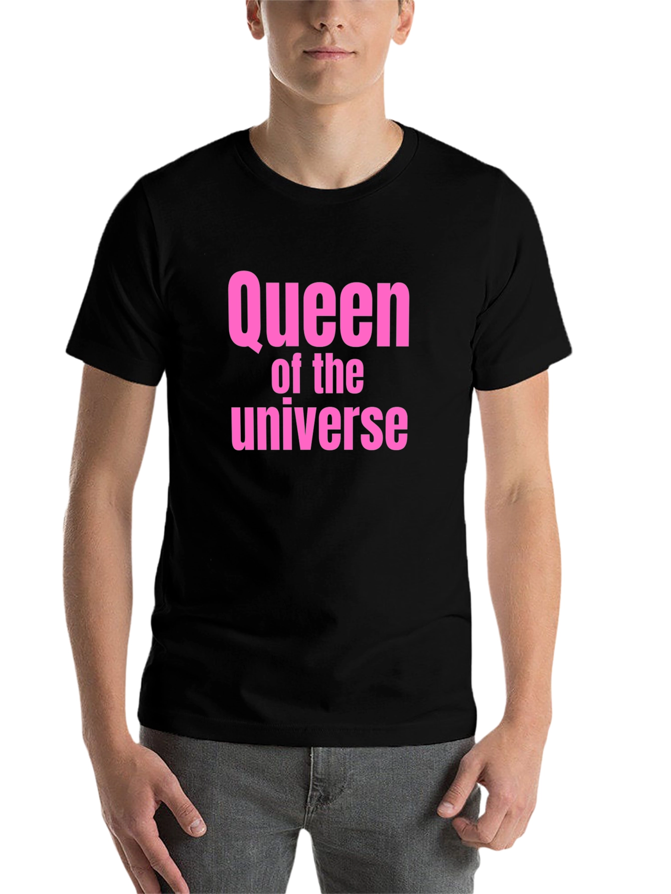 Black Queen of the Universe T-Shirt - Pink Graphic Tee view 7