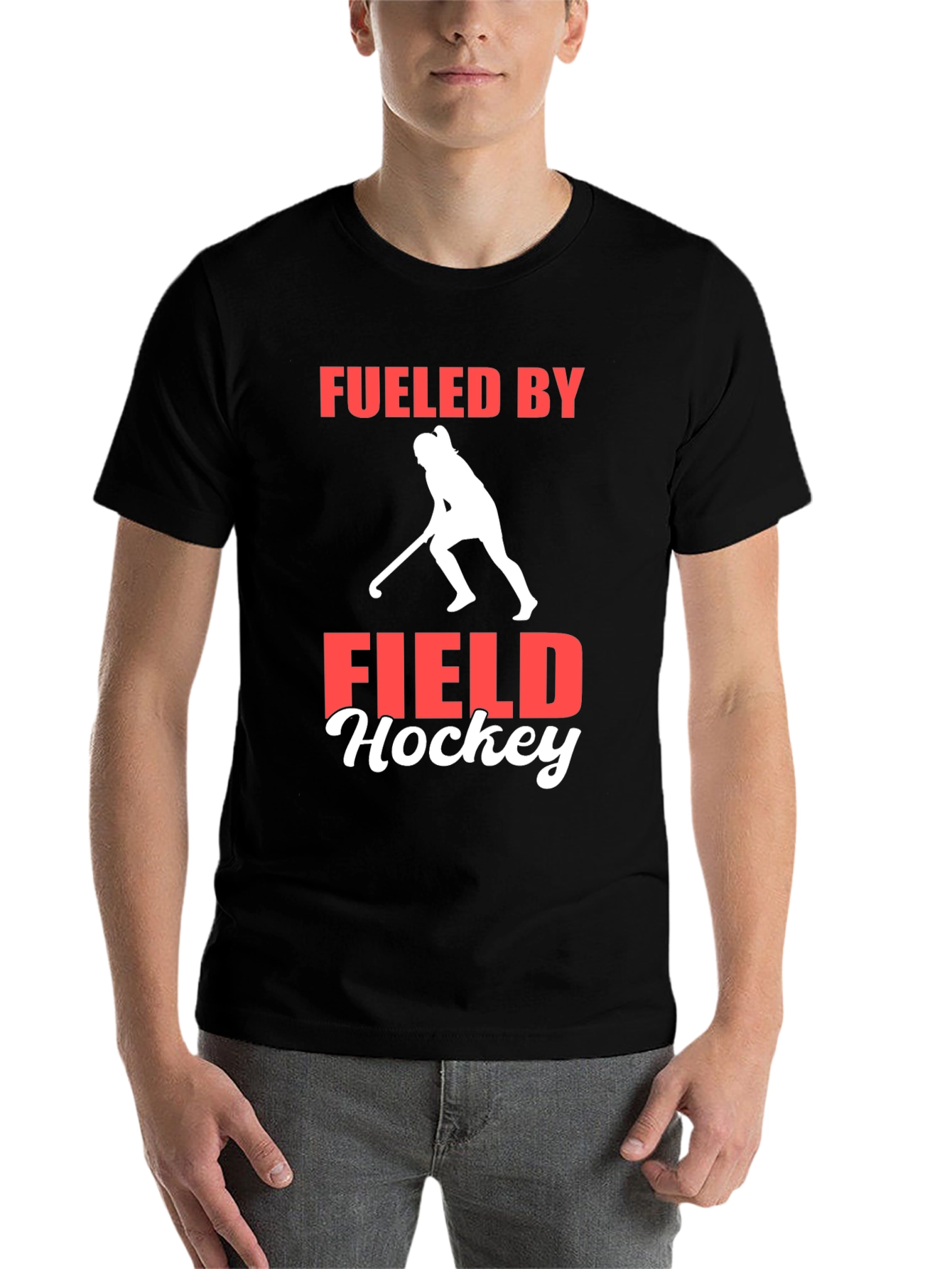 Black Fueled by Field Hockey T-Shirt view 7