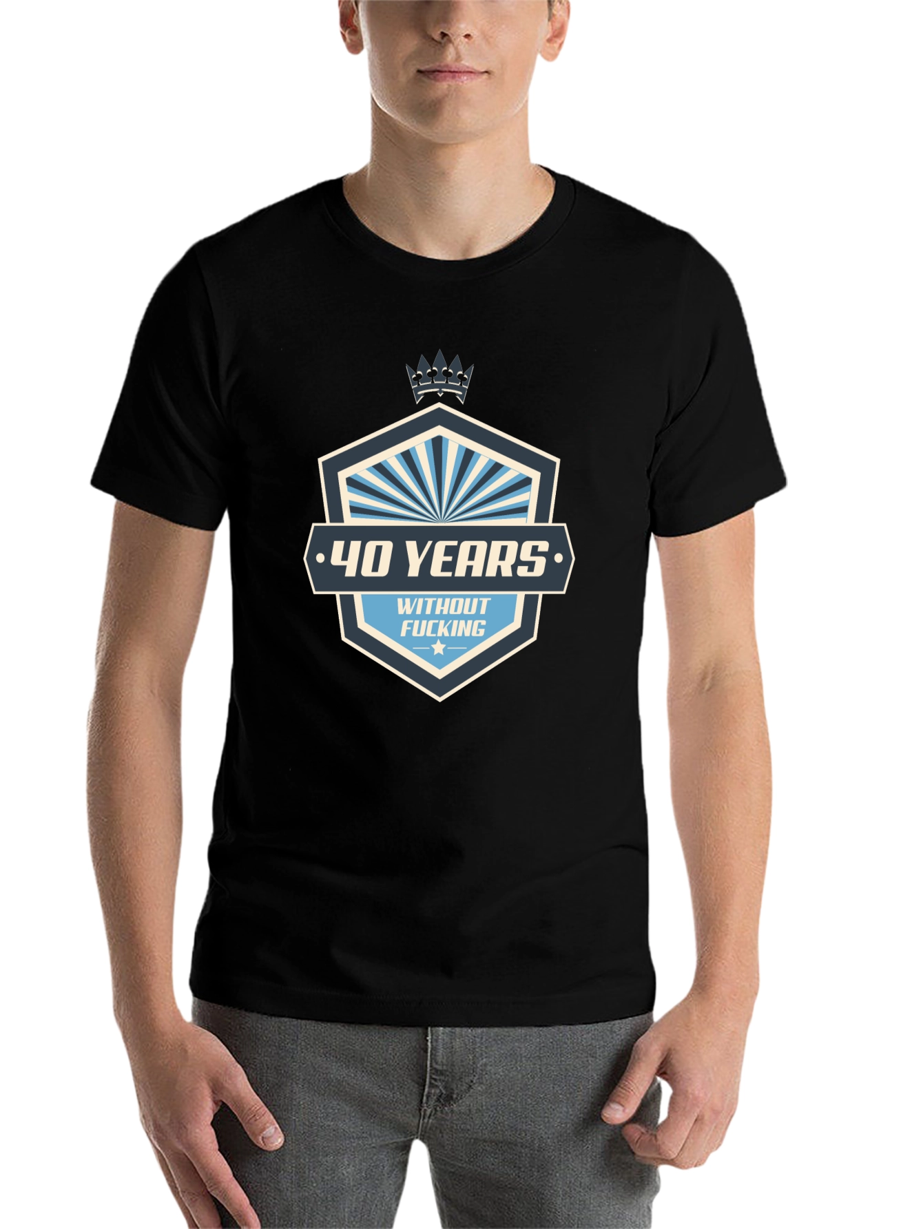 Black Funny 40 Years T-Shirt: A Hilarious Birthday Gift! view 7