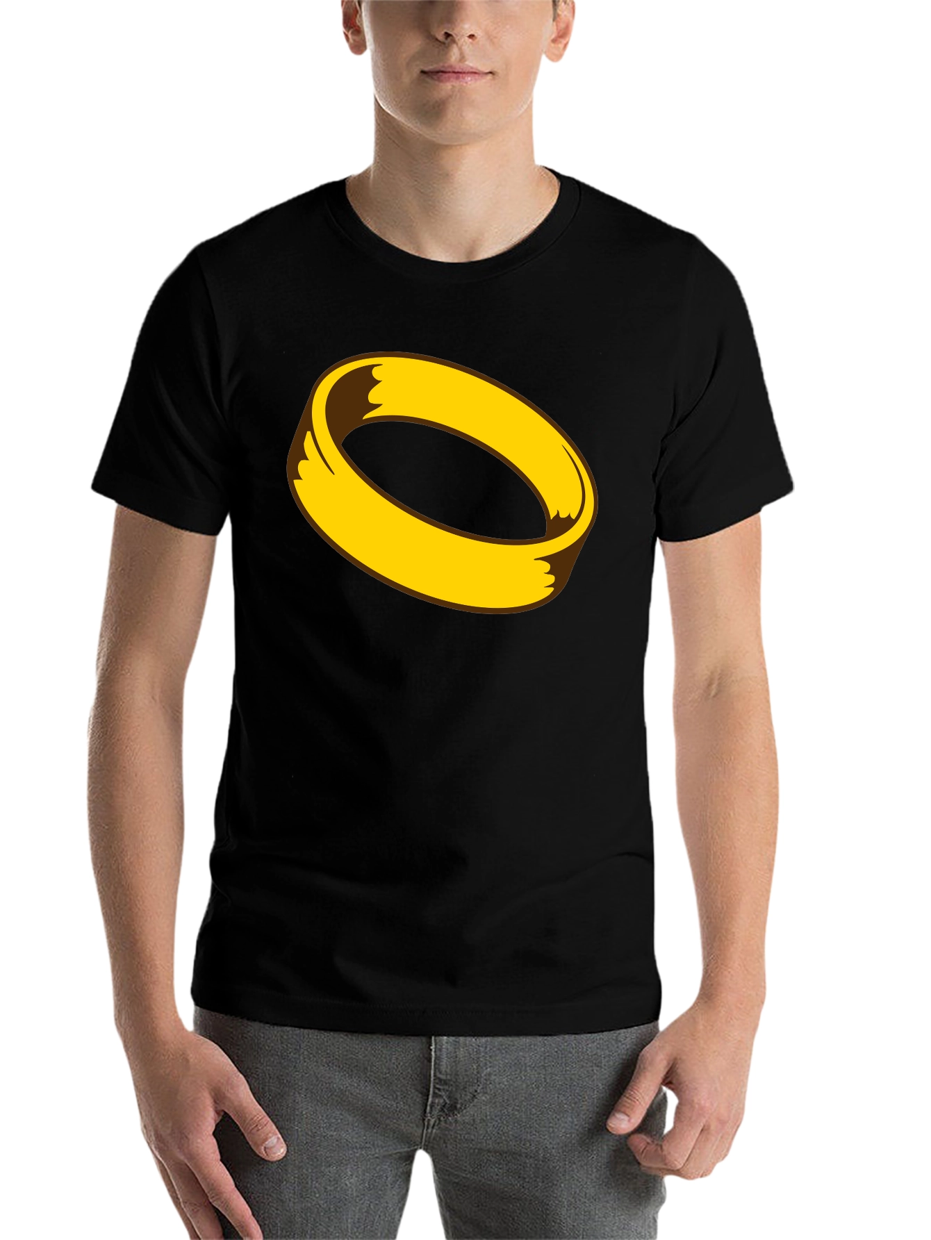Black Halo Graphic Tee - Black Unisex Shirt view 7
