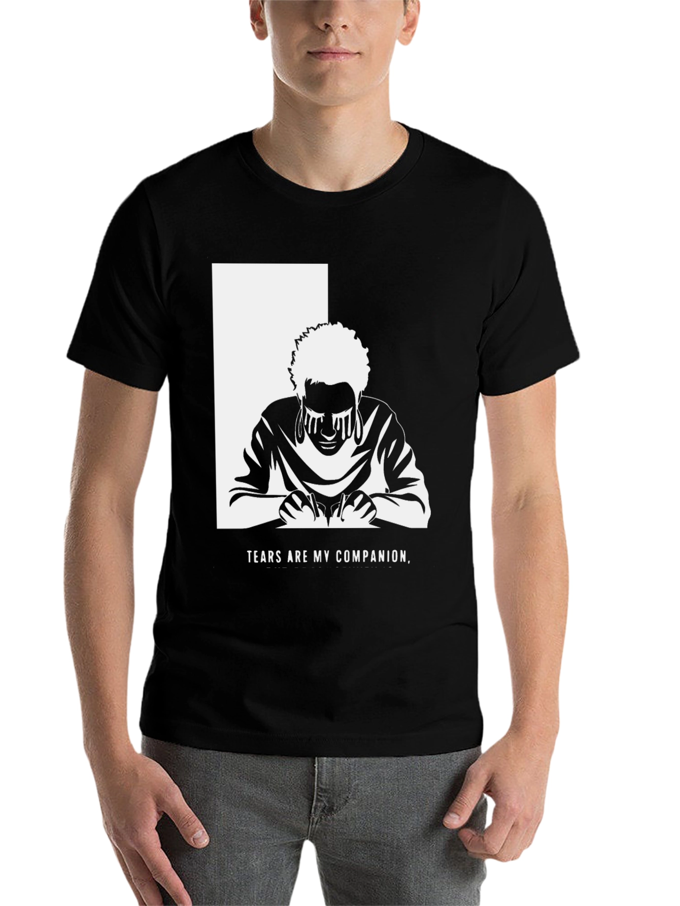 Black Tears are My Companion Graphic T-Shirt view 7