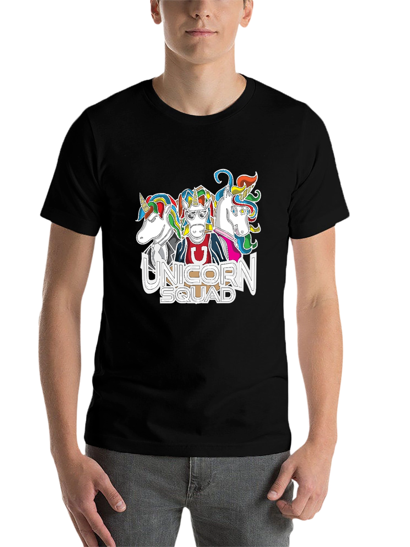 Black Unicorn Squad Graphic T-Shirt view 7