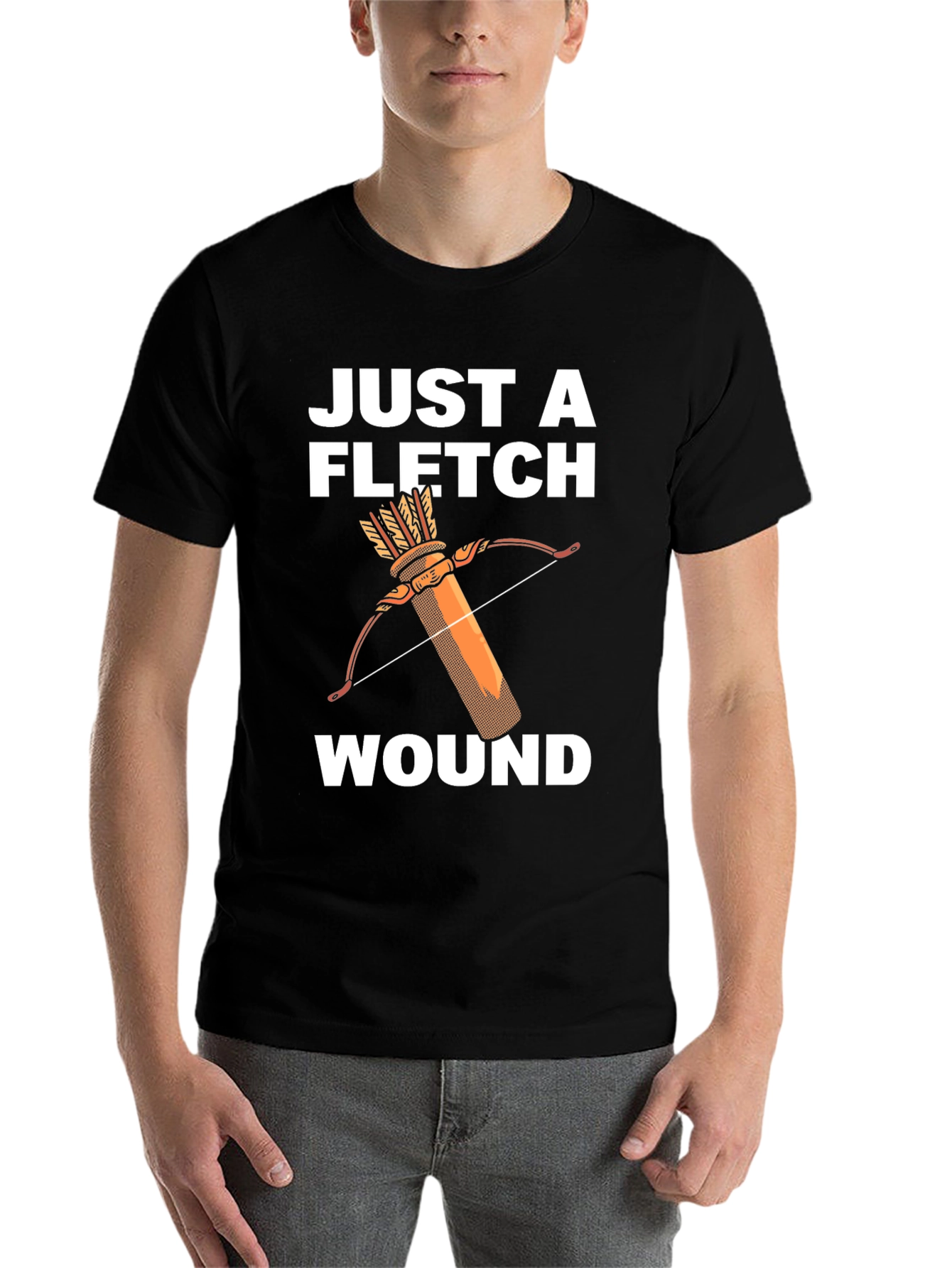 Black Just a Fletch Wound T-Shirt view 7