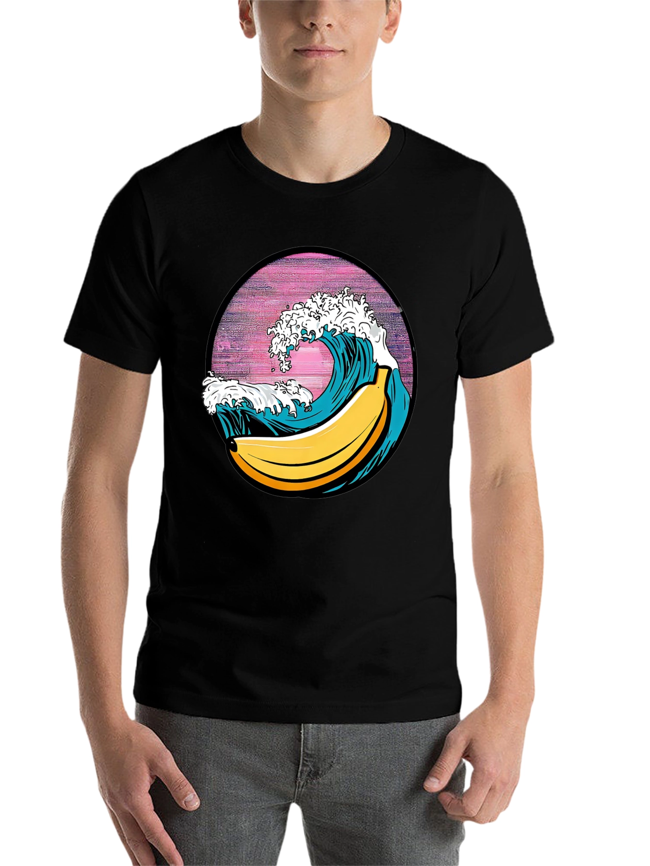 Black Banana Wave Graphic Tee - Surf's Up! view 7