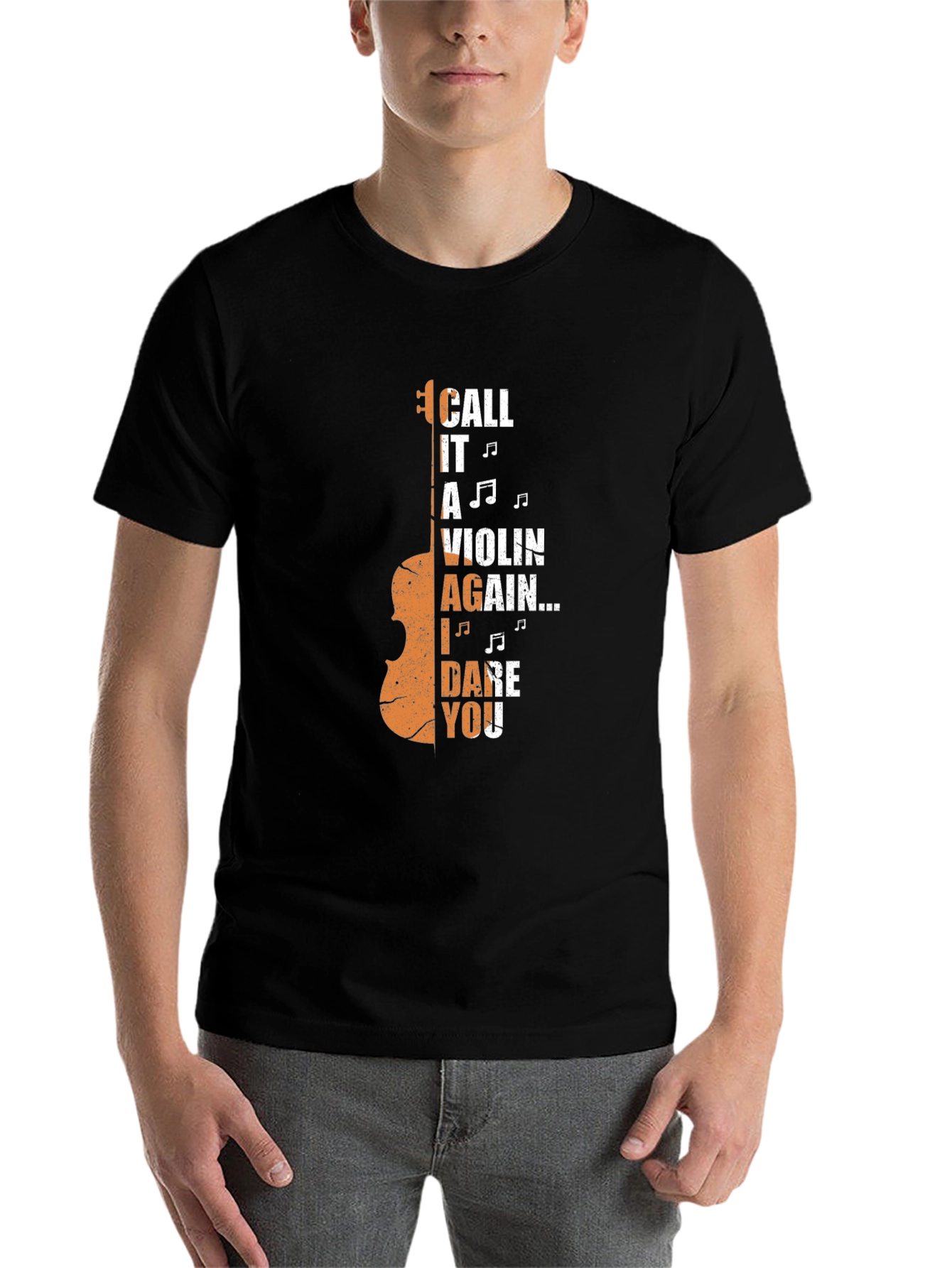 Black Call it a Violin Again T-Shirt view 7