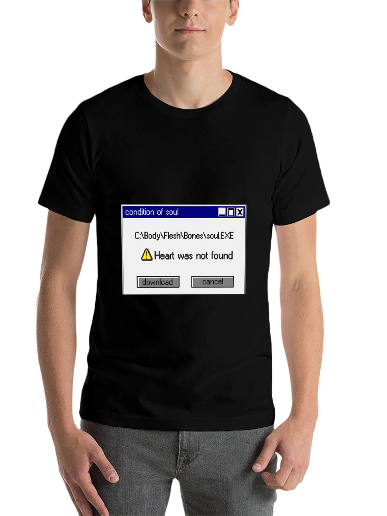 Black Condition of Soul T-Shirt - Heart Not Found view 7