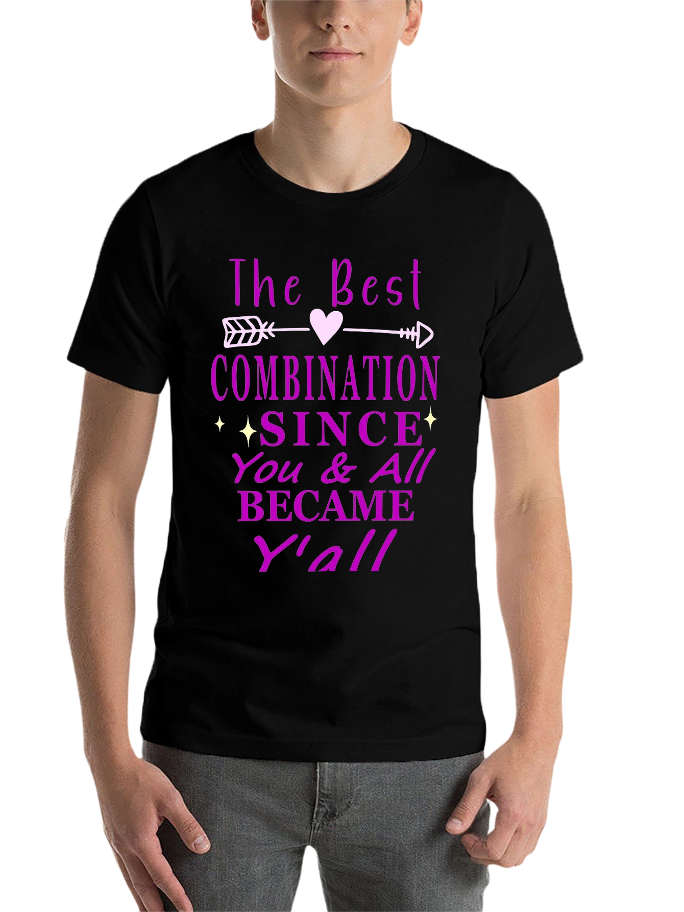 Black Best Combination T-Shirt - You & All Became Y'all Tee view 7