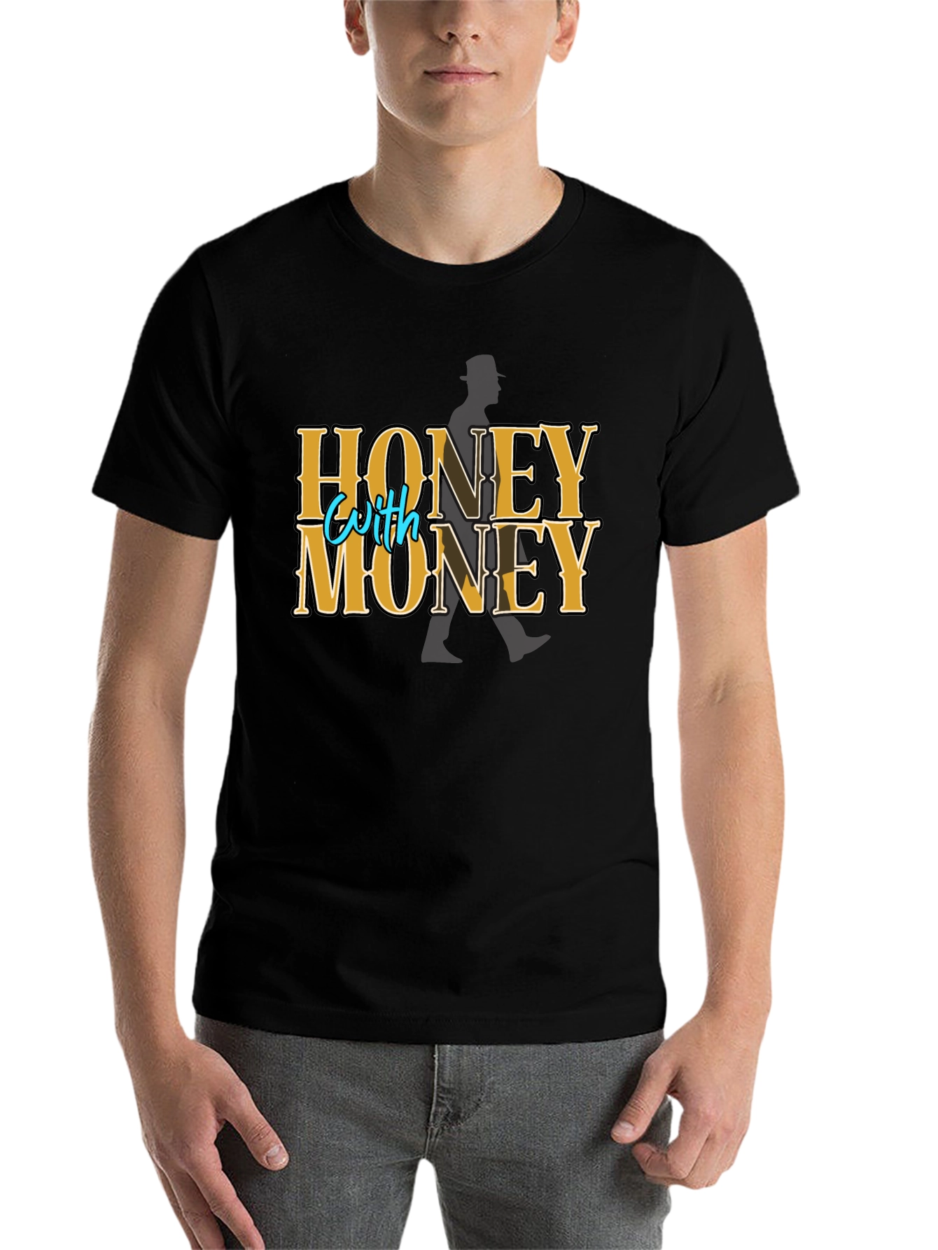 Black Honey with Money Graphic T-Shirt view 7