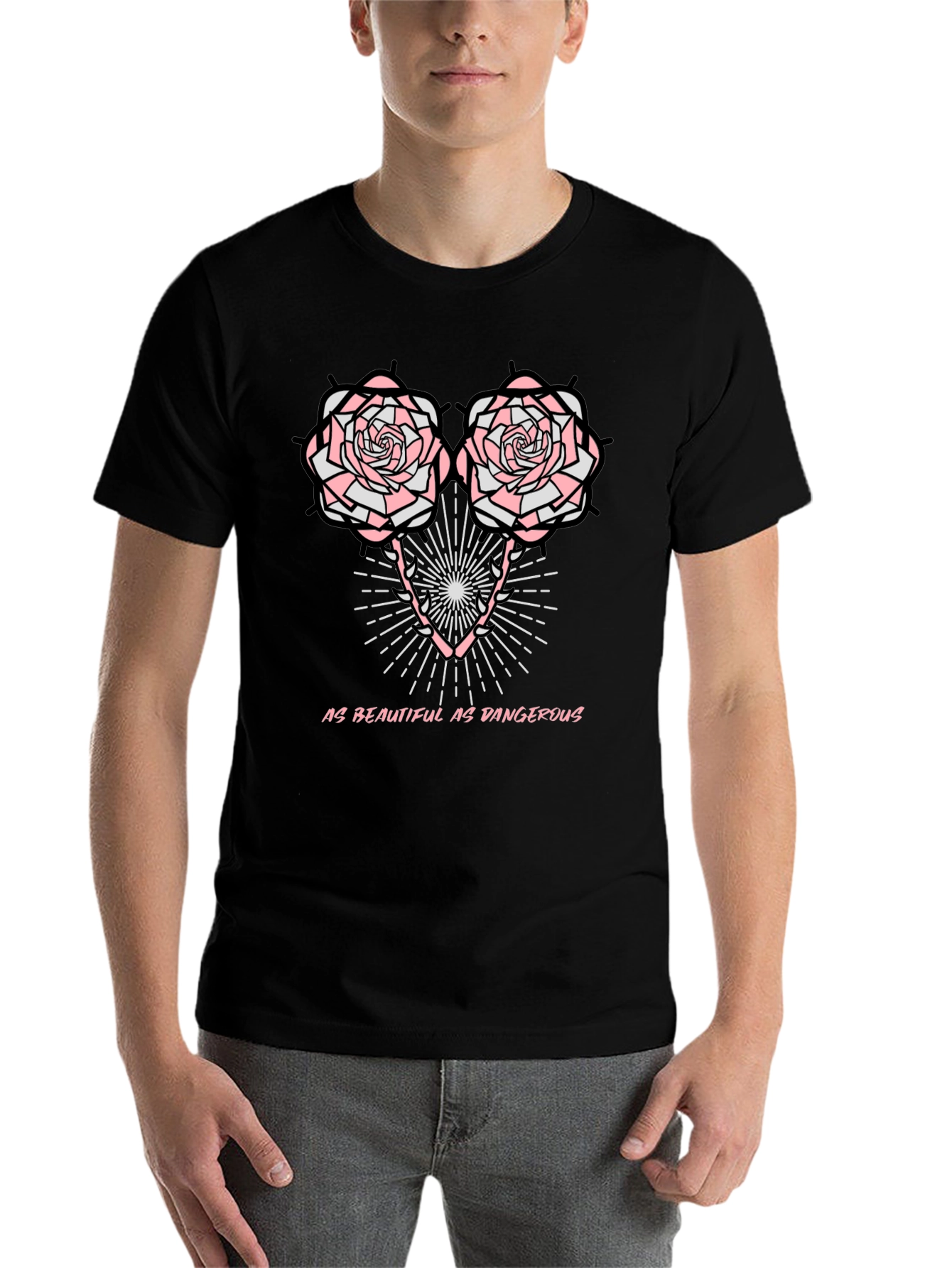 Black As Beautiful As Dangerous T-Shirt view 7