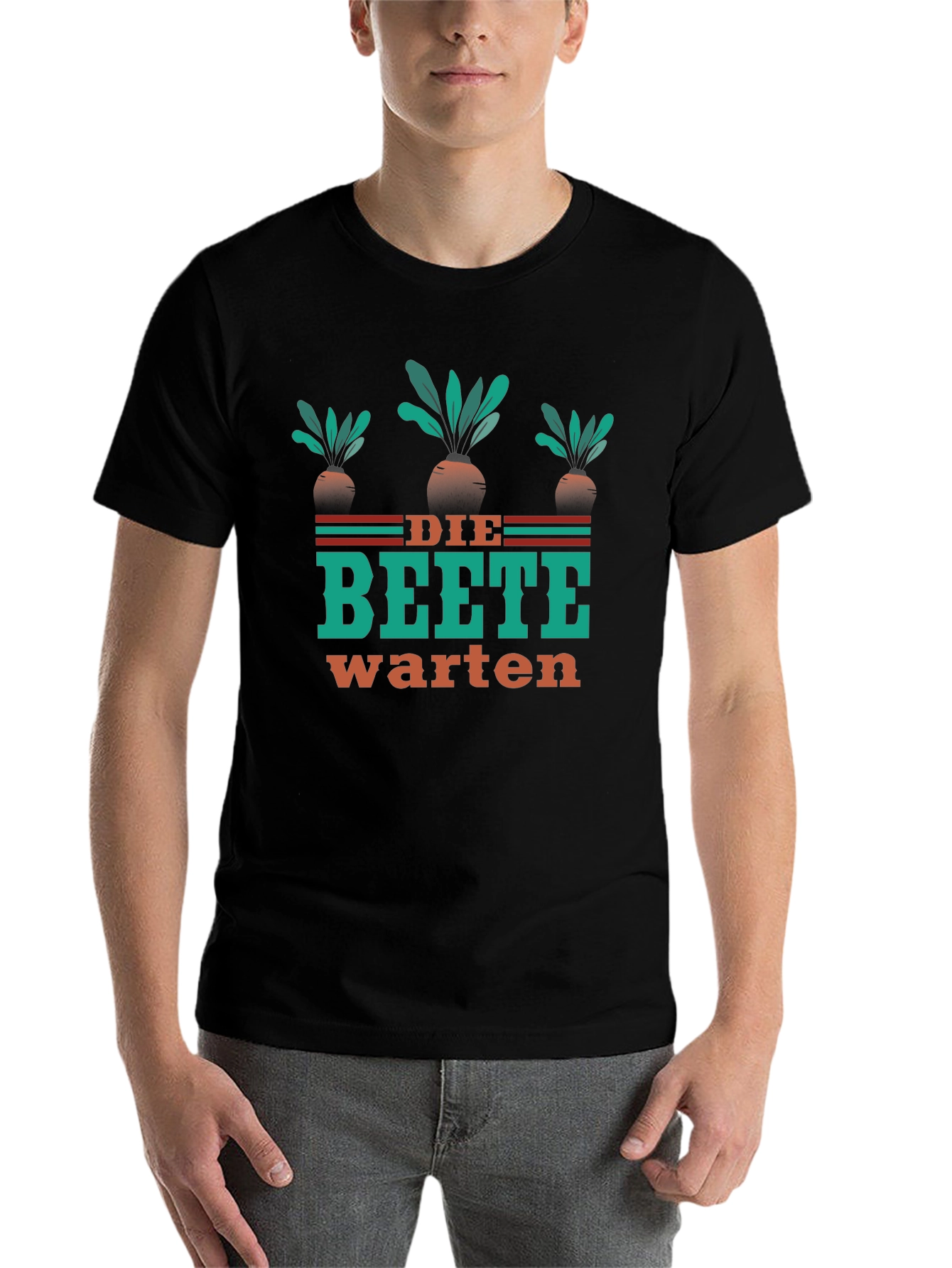 Black Die Beete Warten Graphic T-Shirt view 7