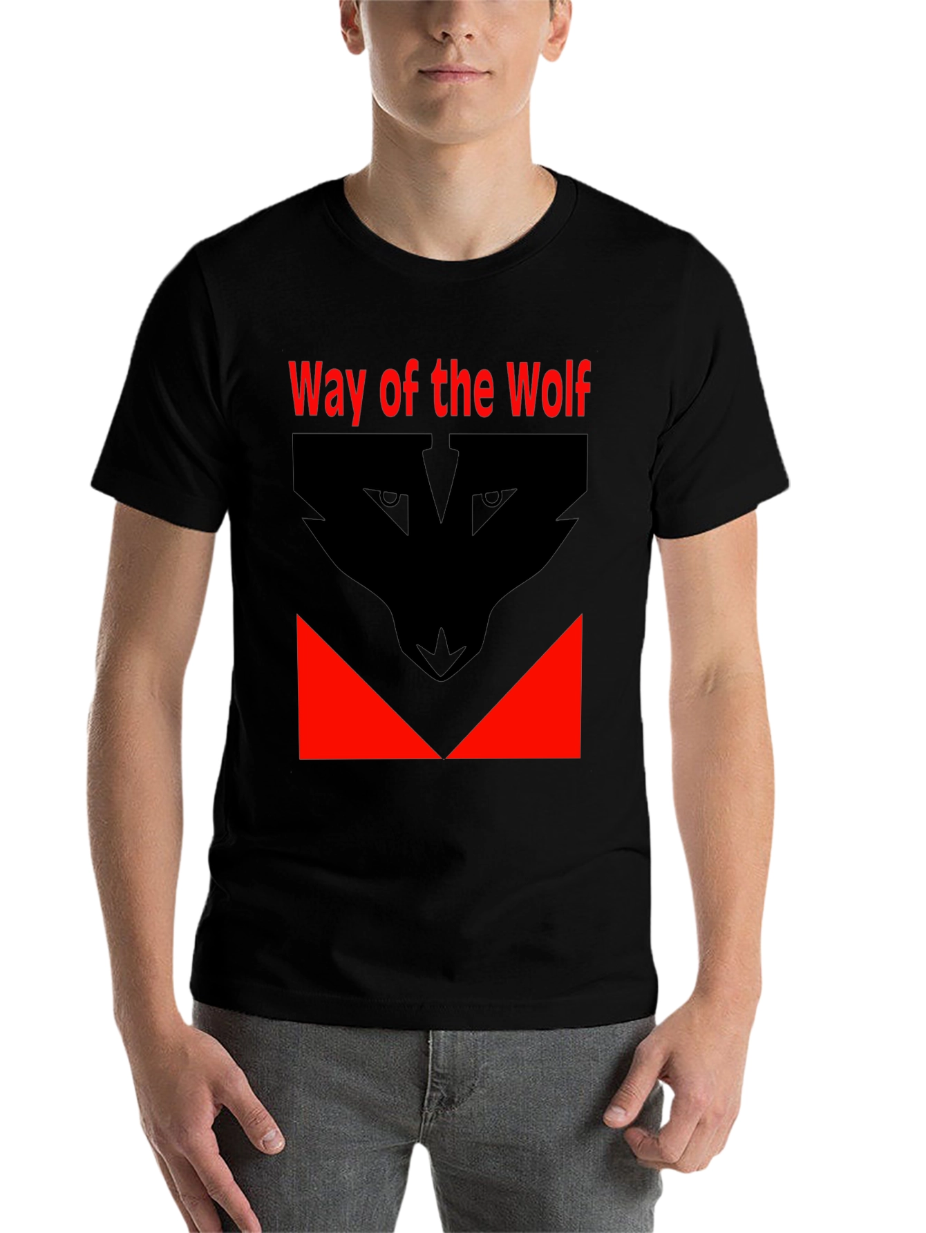 Black Way of the Wolf Graphic Tee - Black T-Shirt view 7