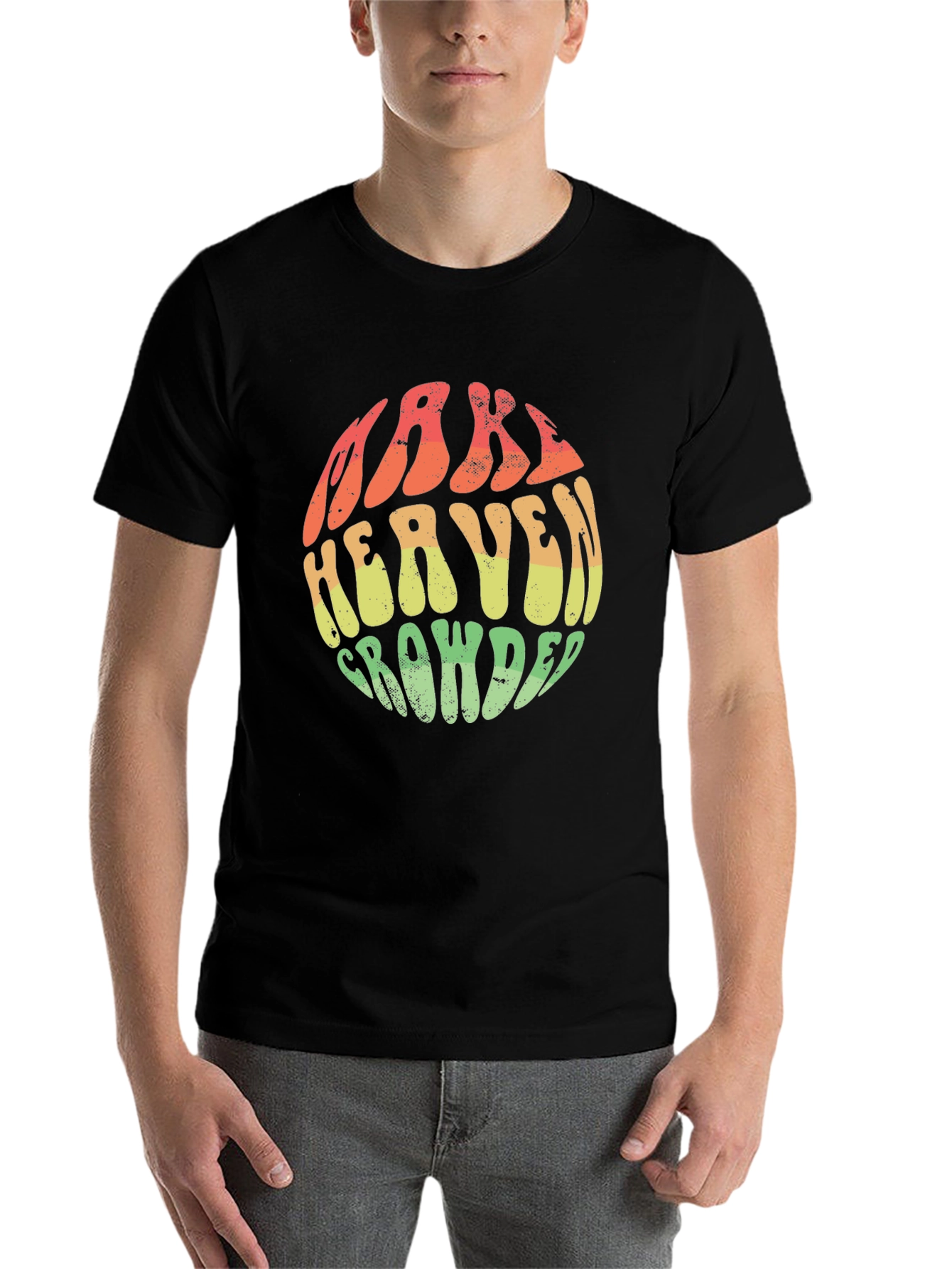 Black Make Heaven Crowded Graphic Tee view 7