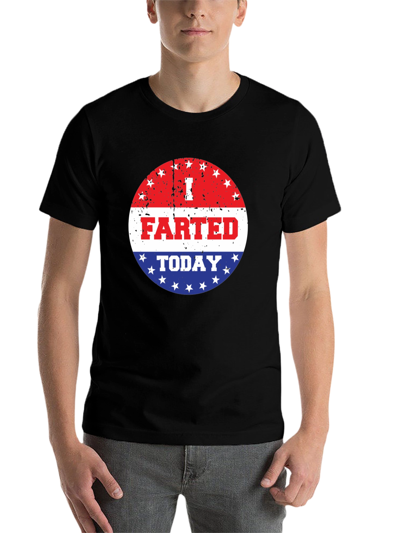 Black I Farted Today Graphic T-Shirt - Funny Slogan Tee view 7