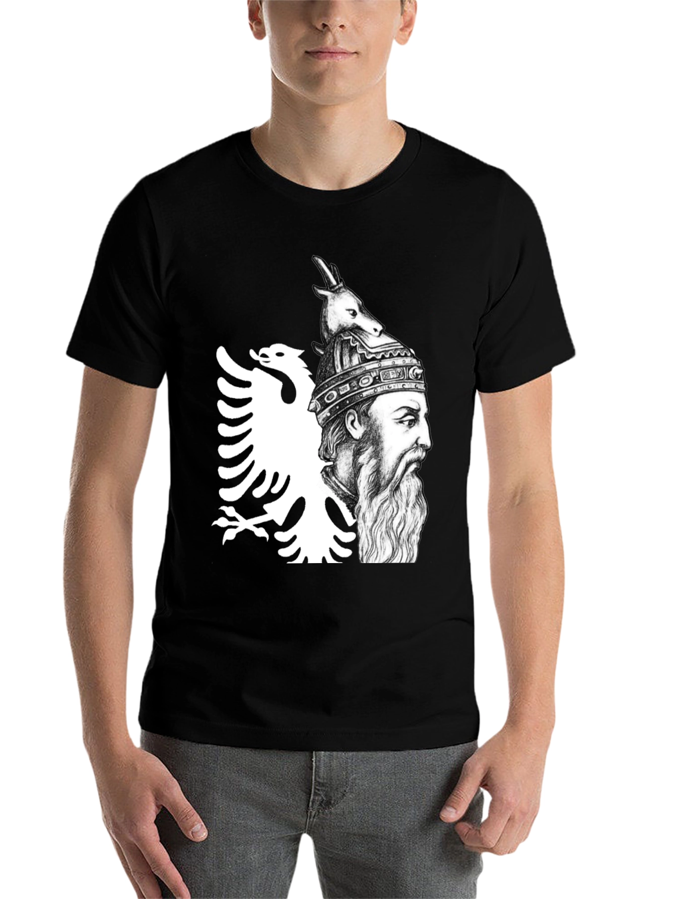 Albanian Hero Graphic T-Shirt - 7