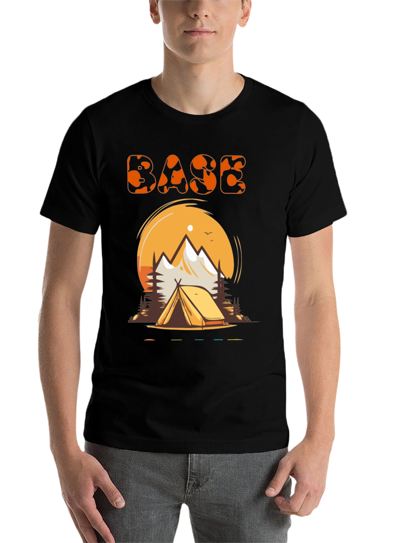Black Base Camp Adventure T-Shirt view 7