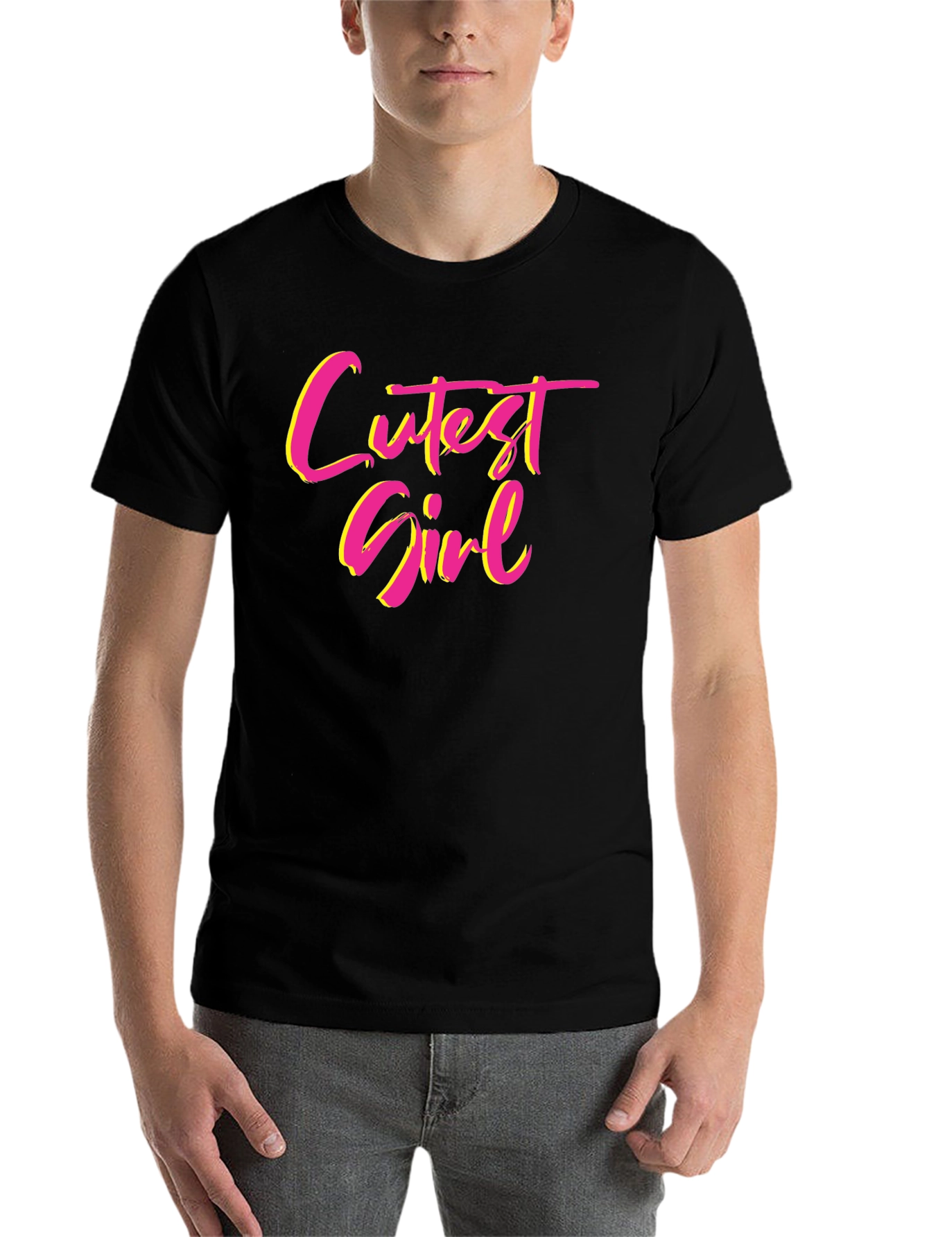 Black Cutest Girl Graphic T-Shirt - Fun & Stylish Tee view 7