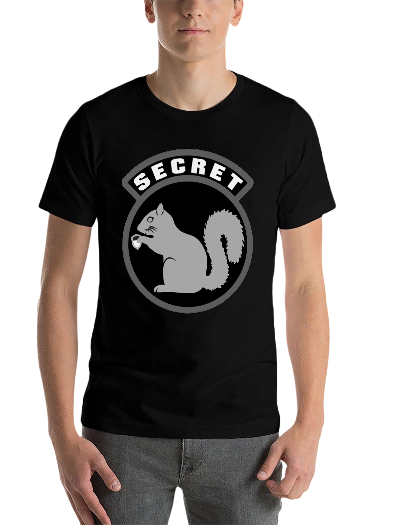 Black Secret Squirrel T-Shirt - Black Graphic Tee view 7