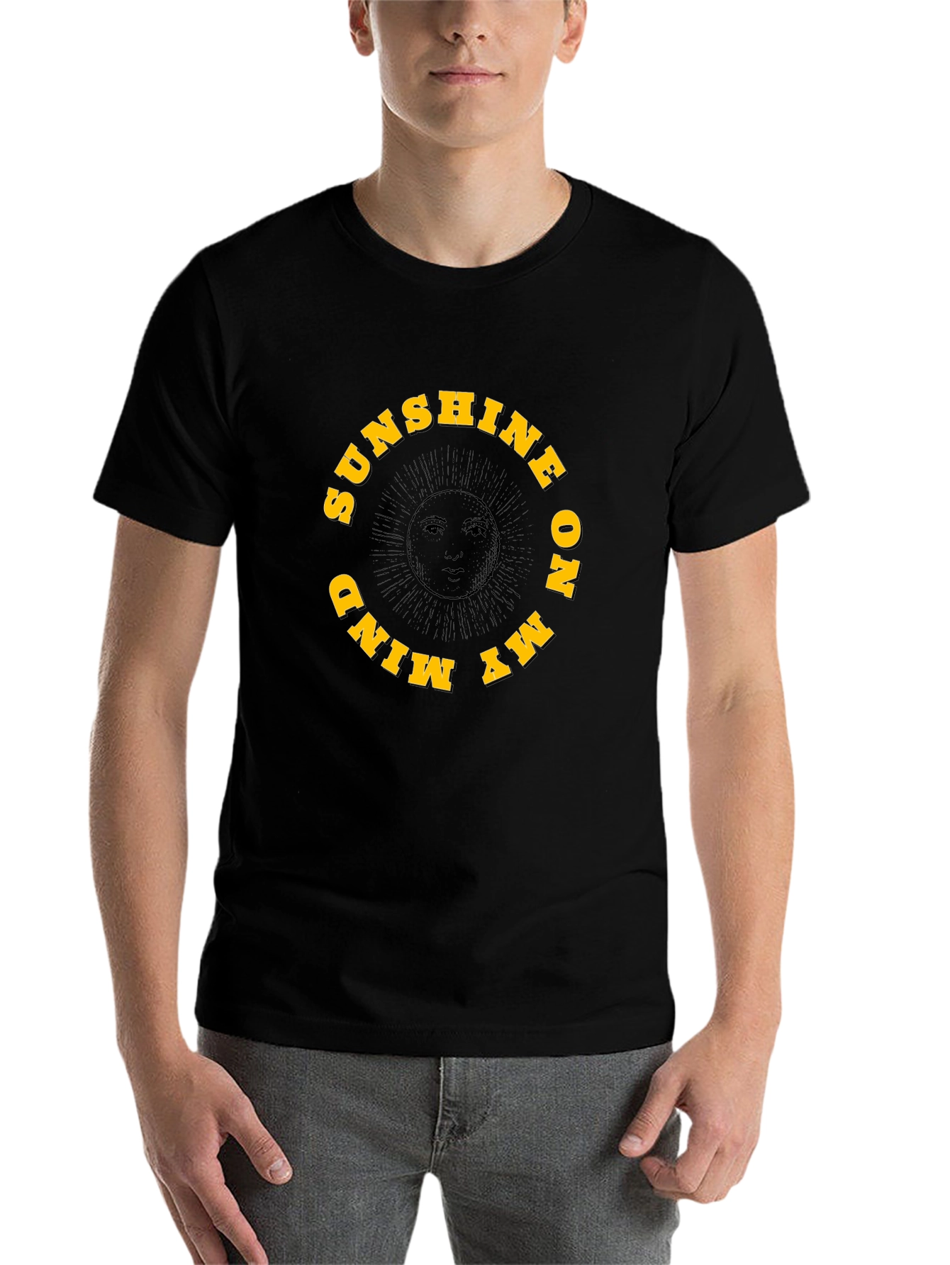 Black Sunshine On My Mind Graphic Tee - Unisex view 7