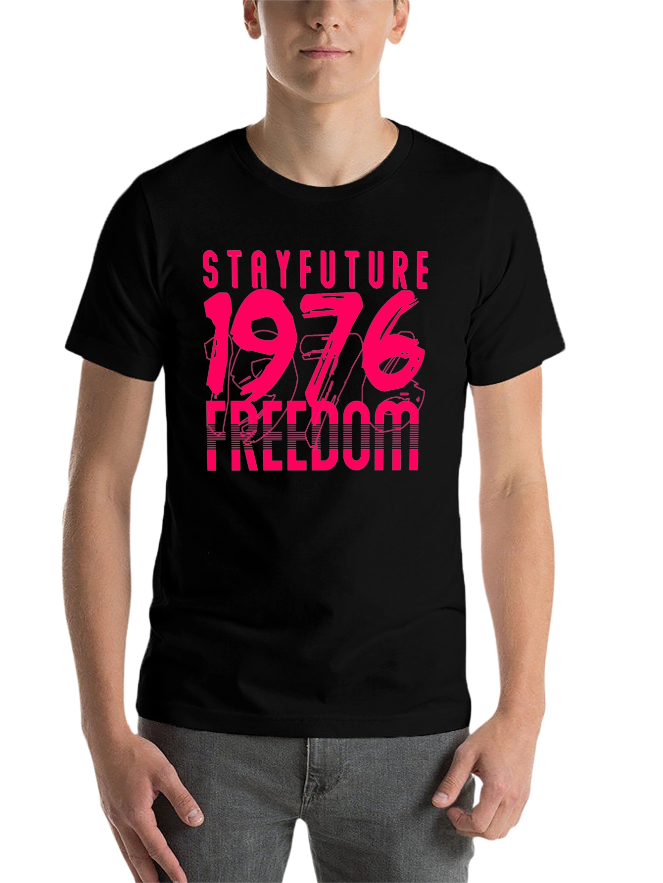 Black Stay Future 1976 Freedom Graphic Tee view 7