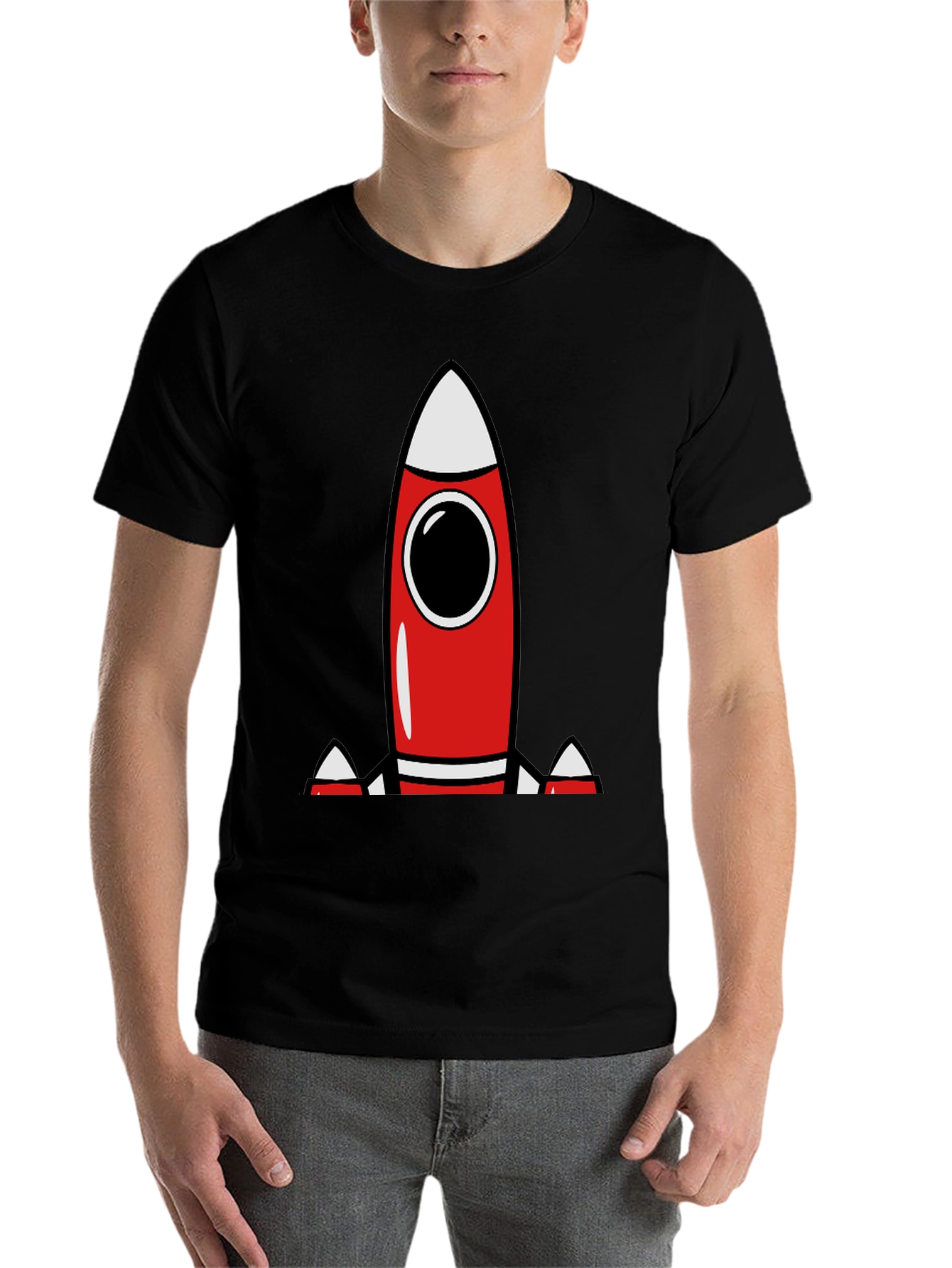 Black Rocket T-Shirt - Blast Off in Style! view 7