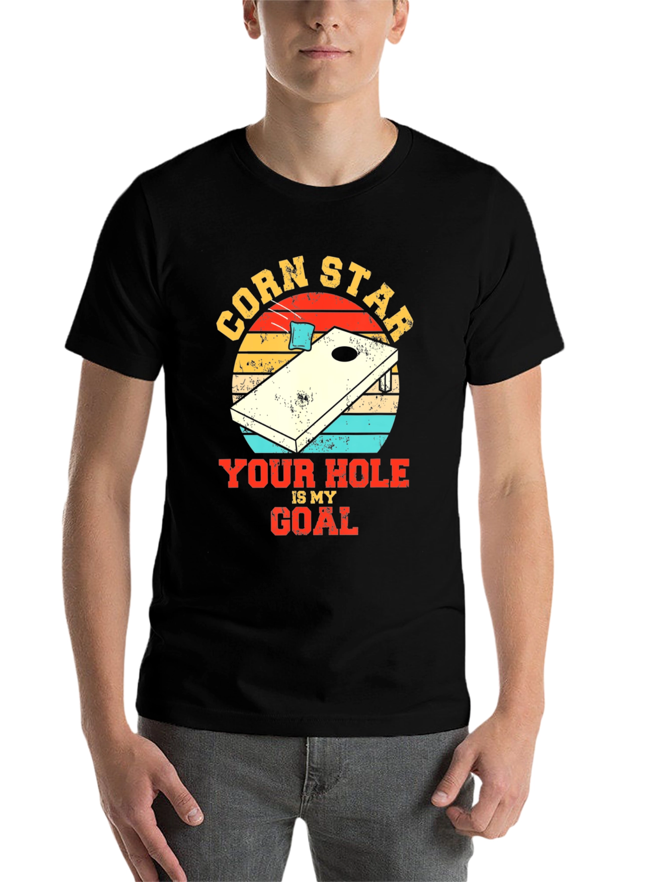 Black Corn Star T-Shirt - Your Hole Is My Goal view 7