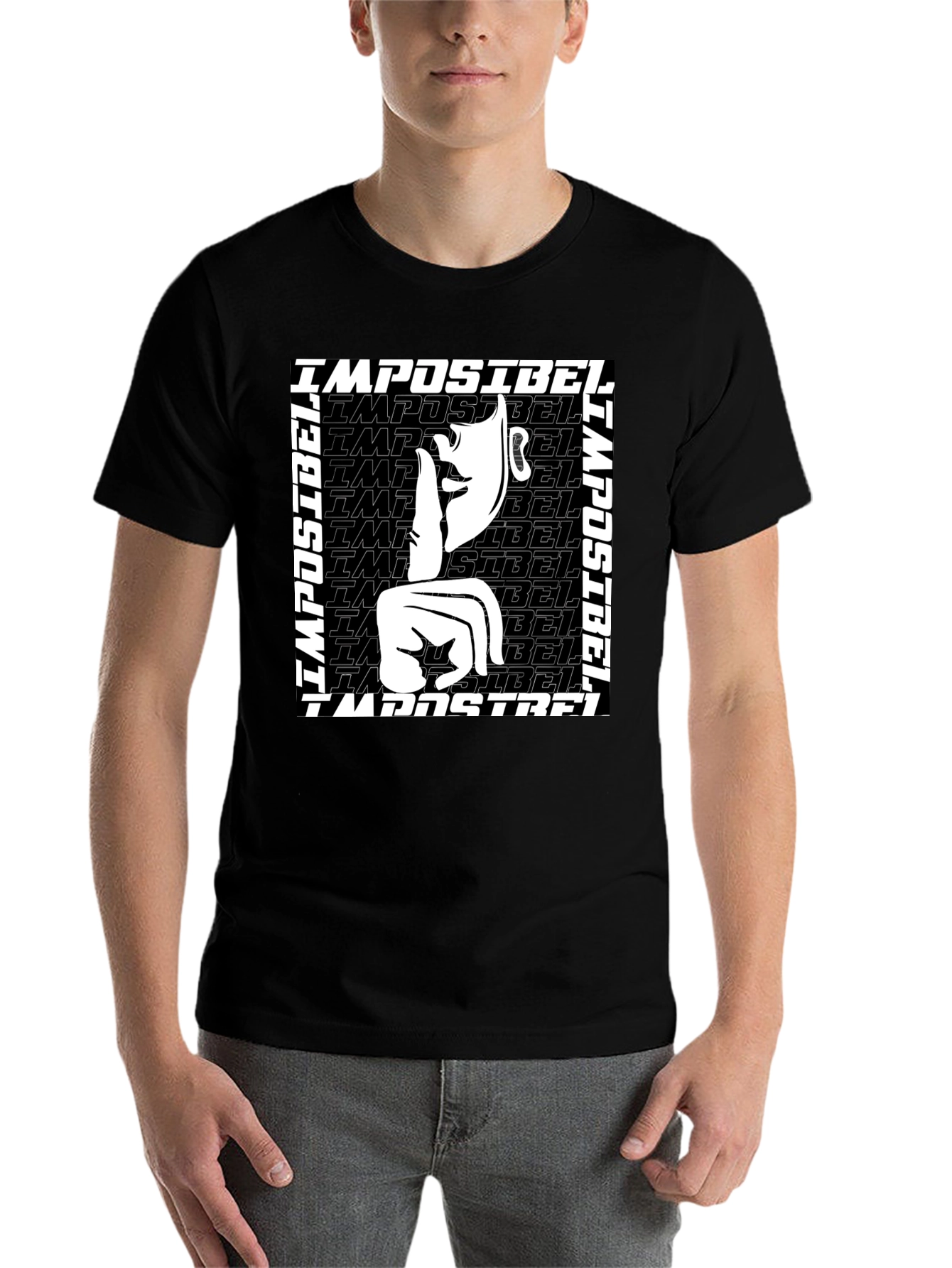 Black Impossible Graphic Tee - Black Short Sleeve view 7