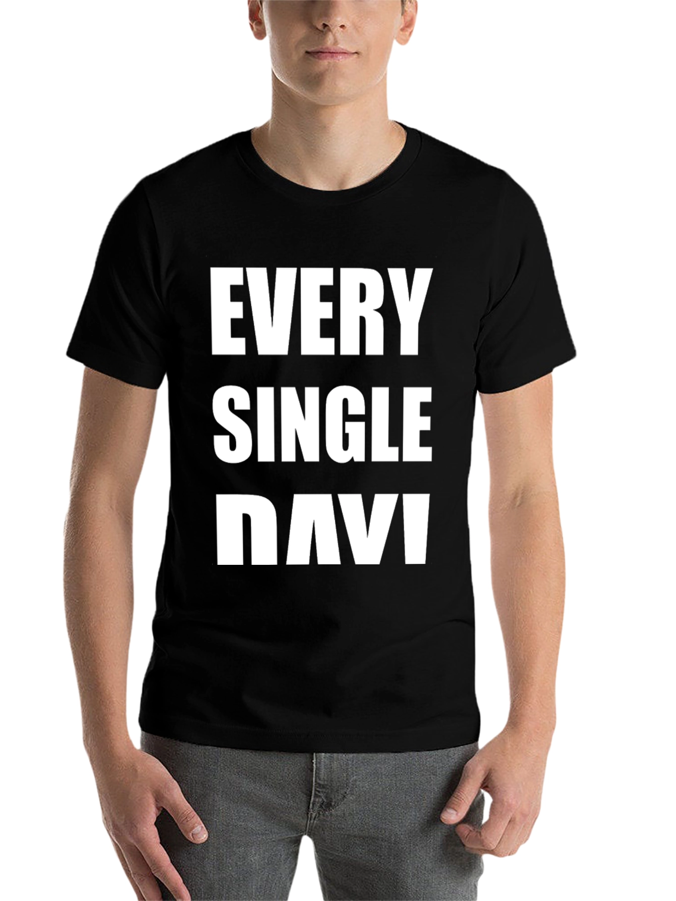 Black Every Single Navi Black T-Shirt view 7