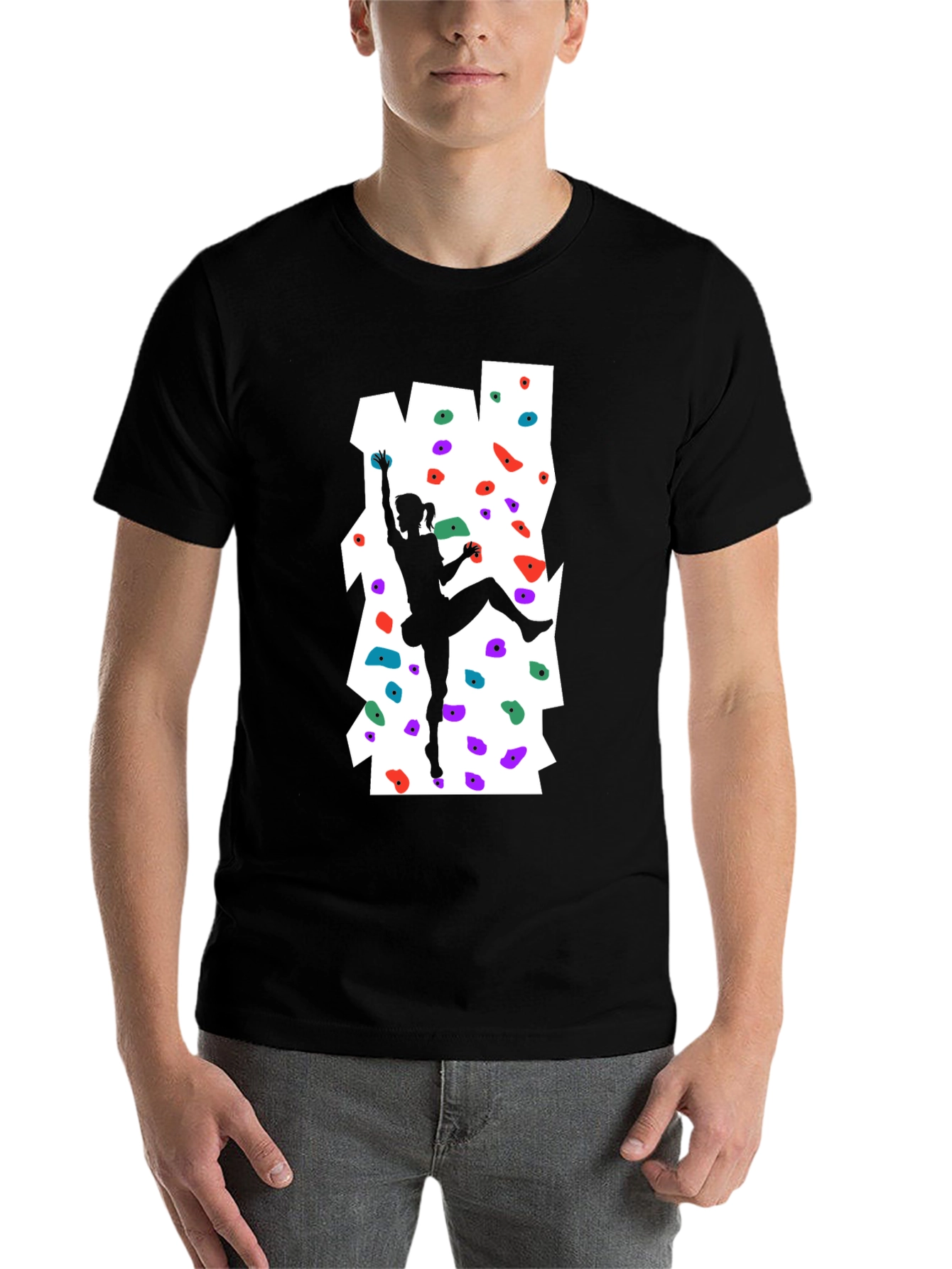 Black Climbing Graphic T-Shirt view 7