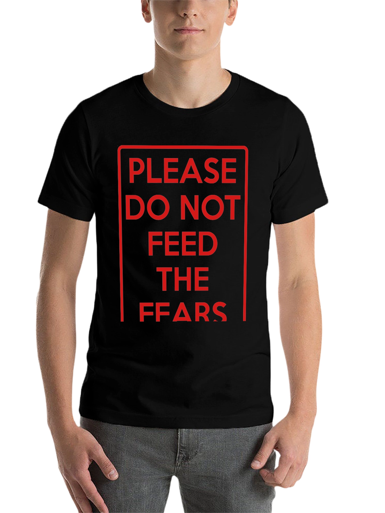 Black Do Not Feed the FFARS T-Shirt - Black Graphic Tee view 7