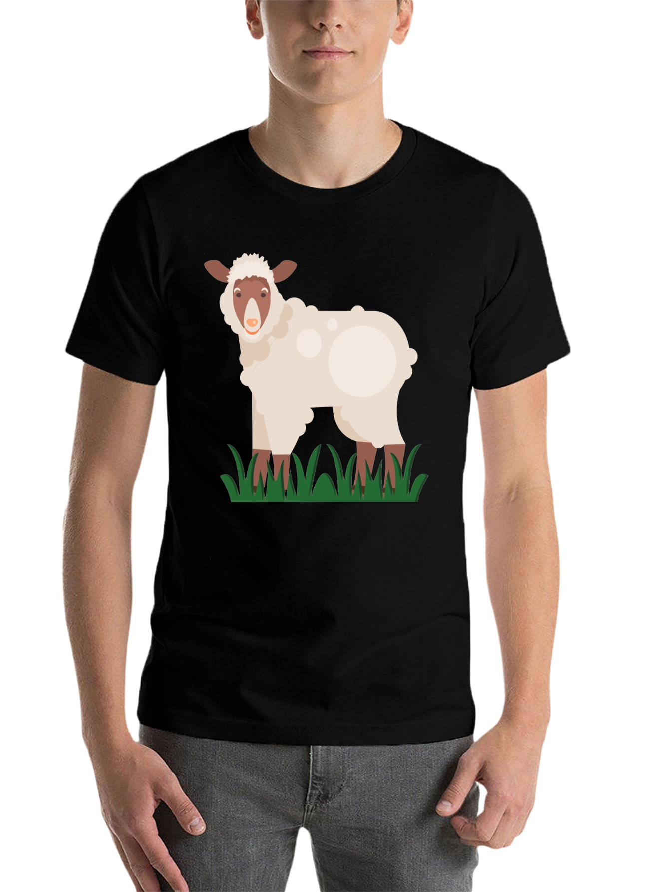 Black Sheep Graphic T-Shirt - Black Cotton Tee view 7