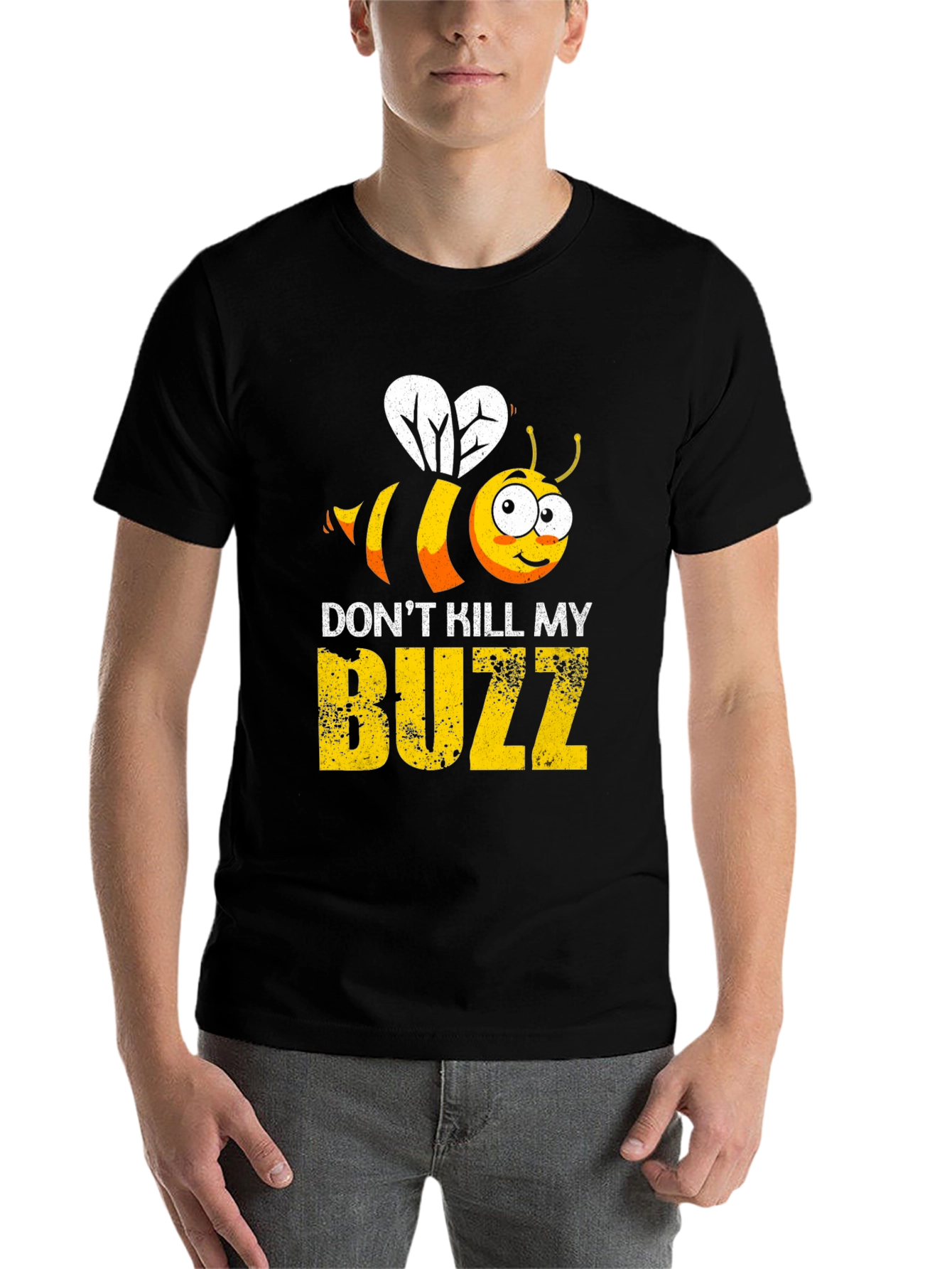 Black Don't Kill My Buzz Graphic T-Shirt view 7