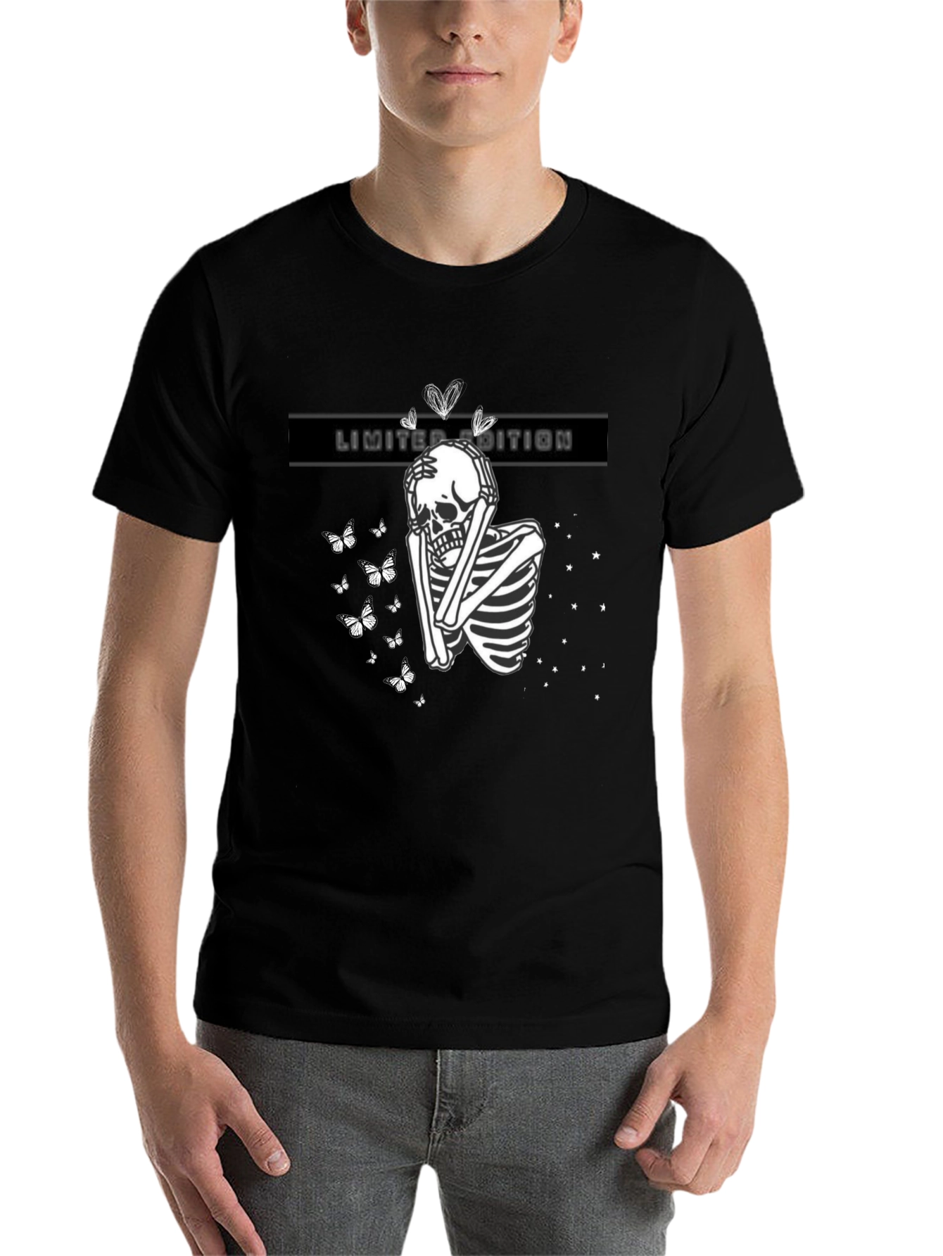 Black Limited Edition Skeleton Graphic Tee view 7