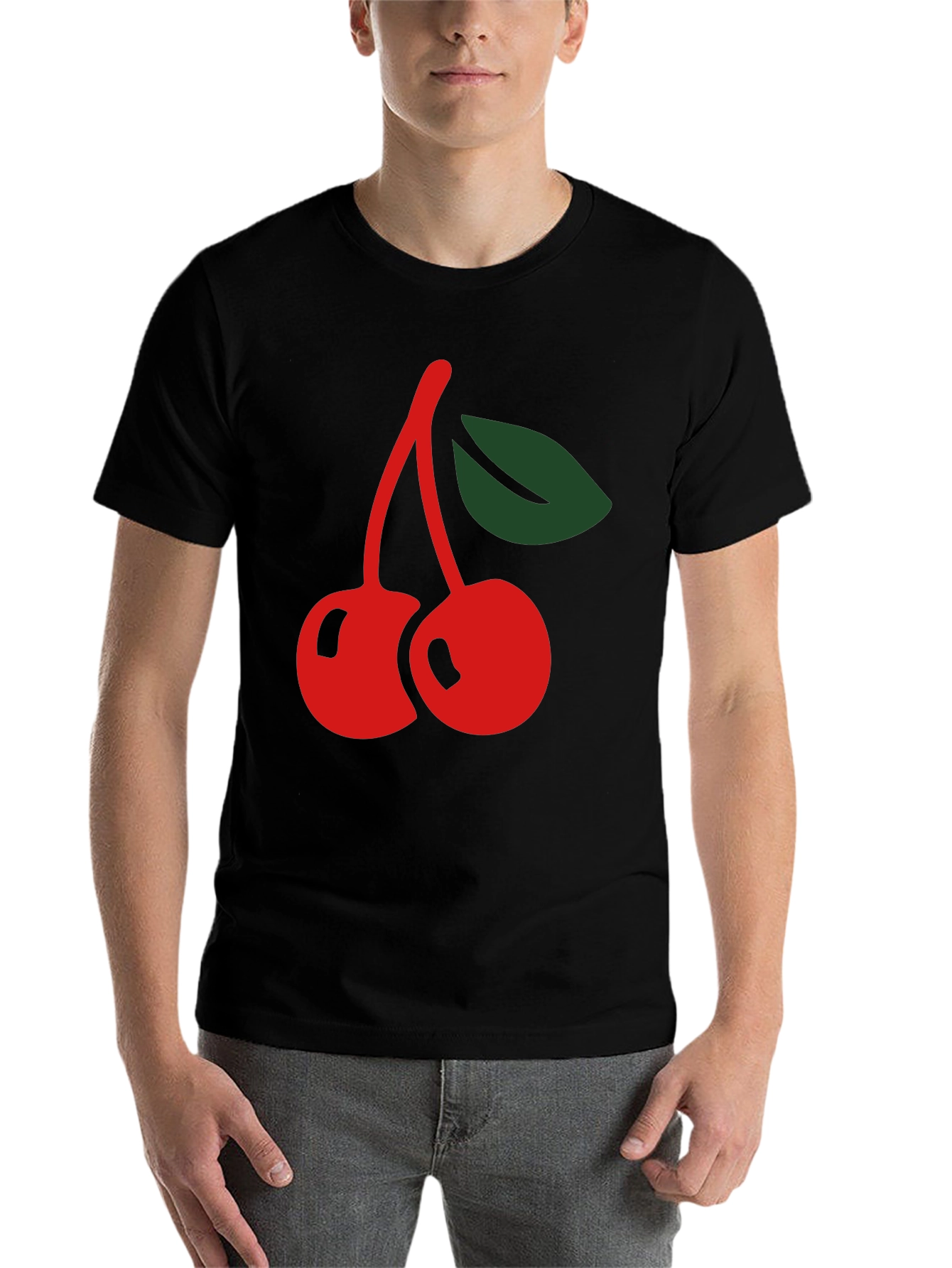 Black Cherry Graphic Black T-Shirt view 7