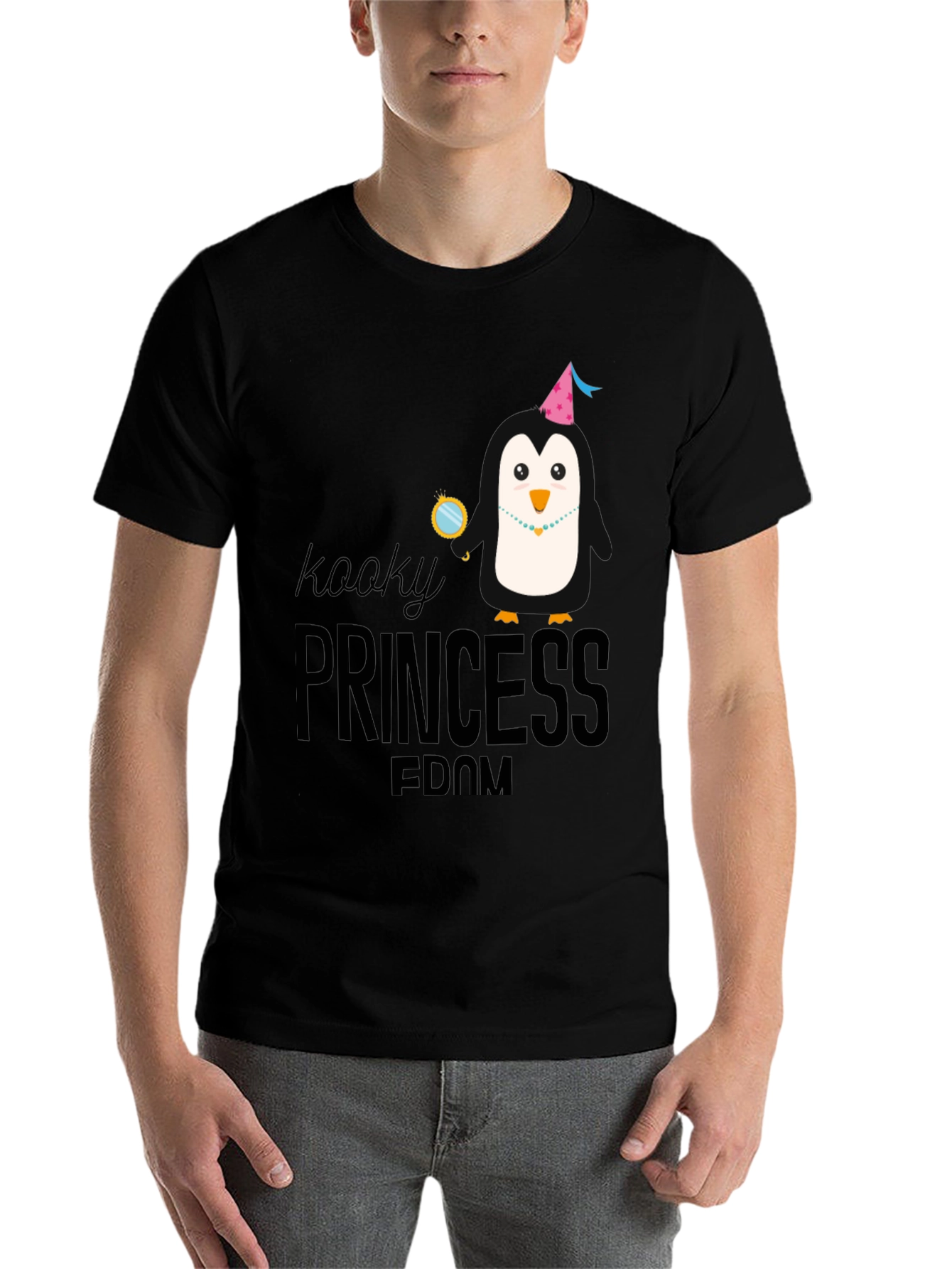 Kooky Princess Penguin Graphic T-Shirt - 7