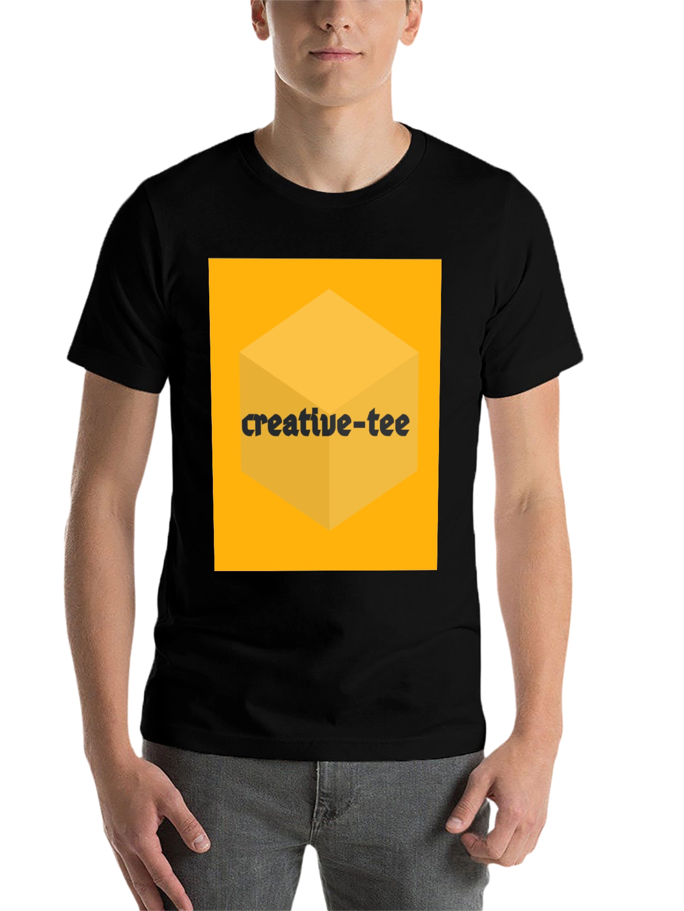 Black Creative-Tee Black Graphic T-Shirt view 7