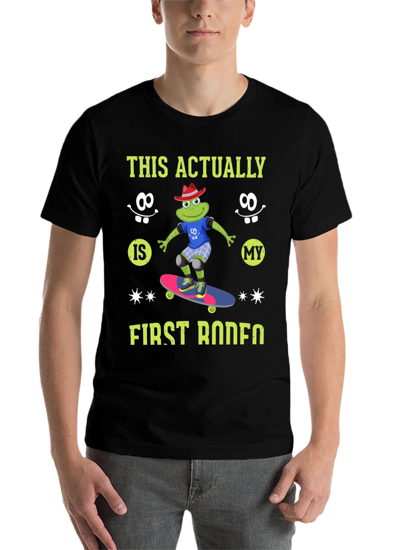 Black Frog Skateboarder T-Shirt - First Rodeo view 7