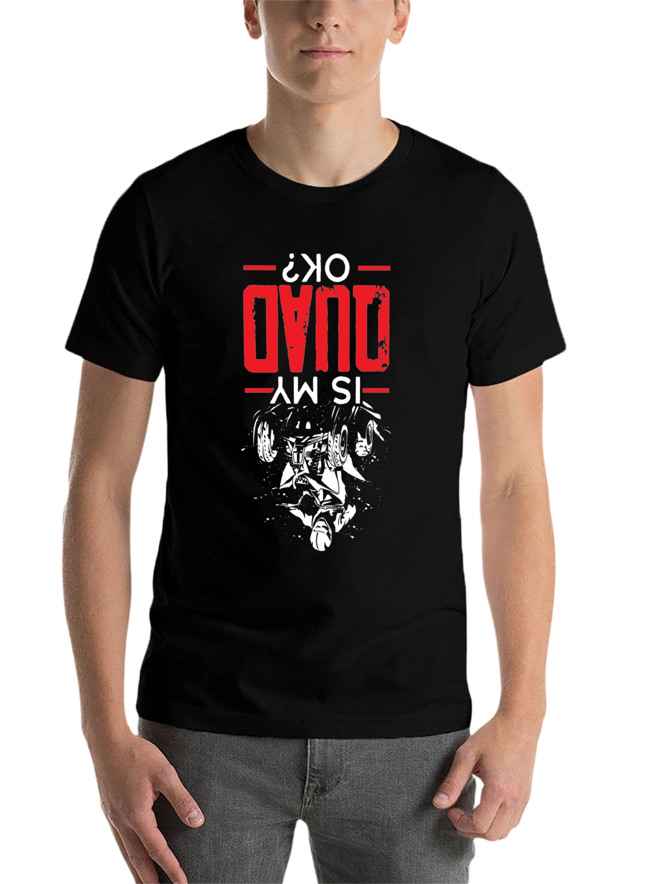 Black Is My Quad OK T-Shirt - Quad Bike Design view 7