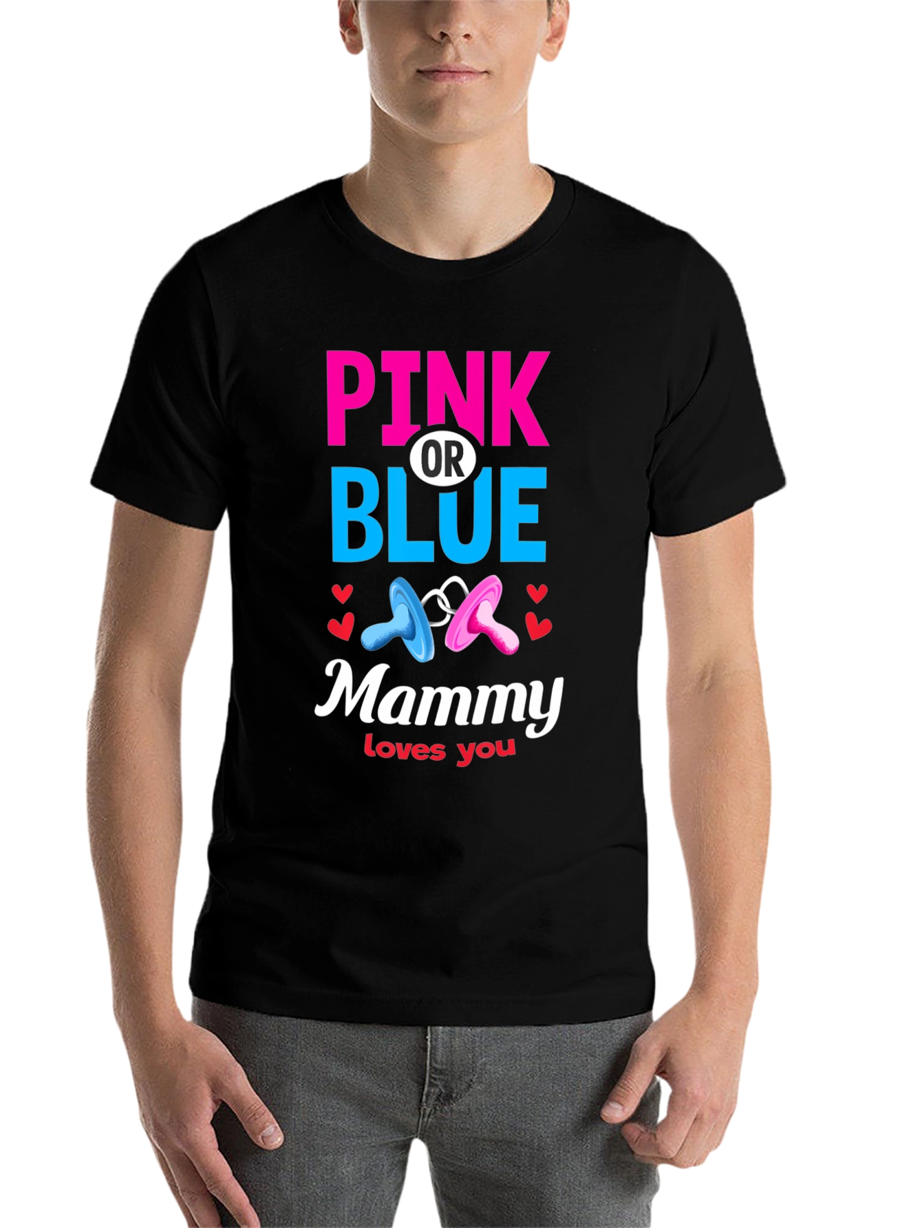 Pink or Blue Mammy Loves You T-Shirt - 7