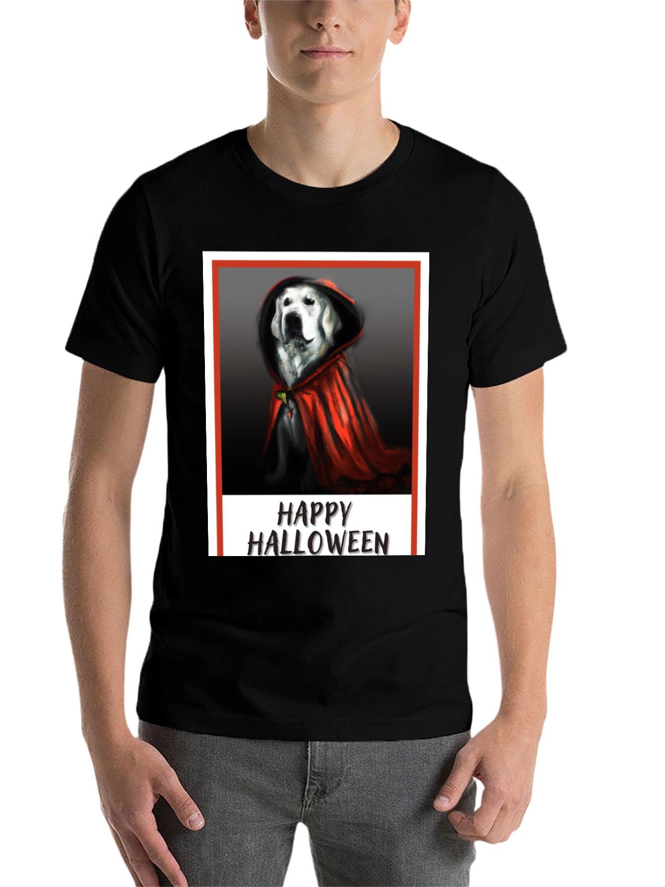 Happy Halloween Dog T-Shirt, Costume Tee - 7