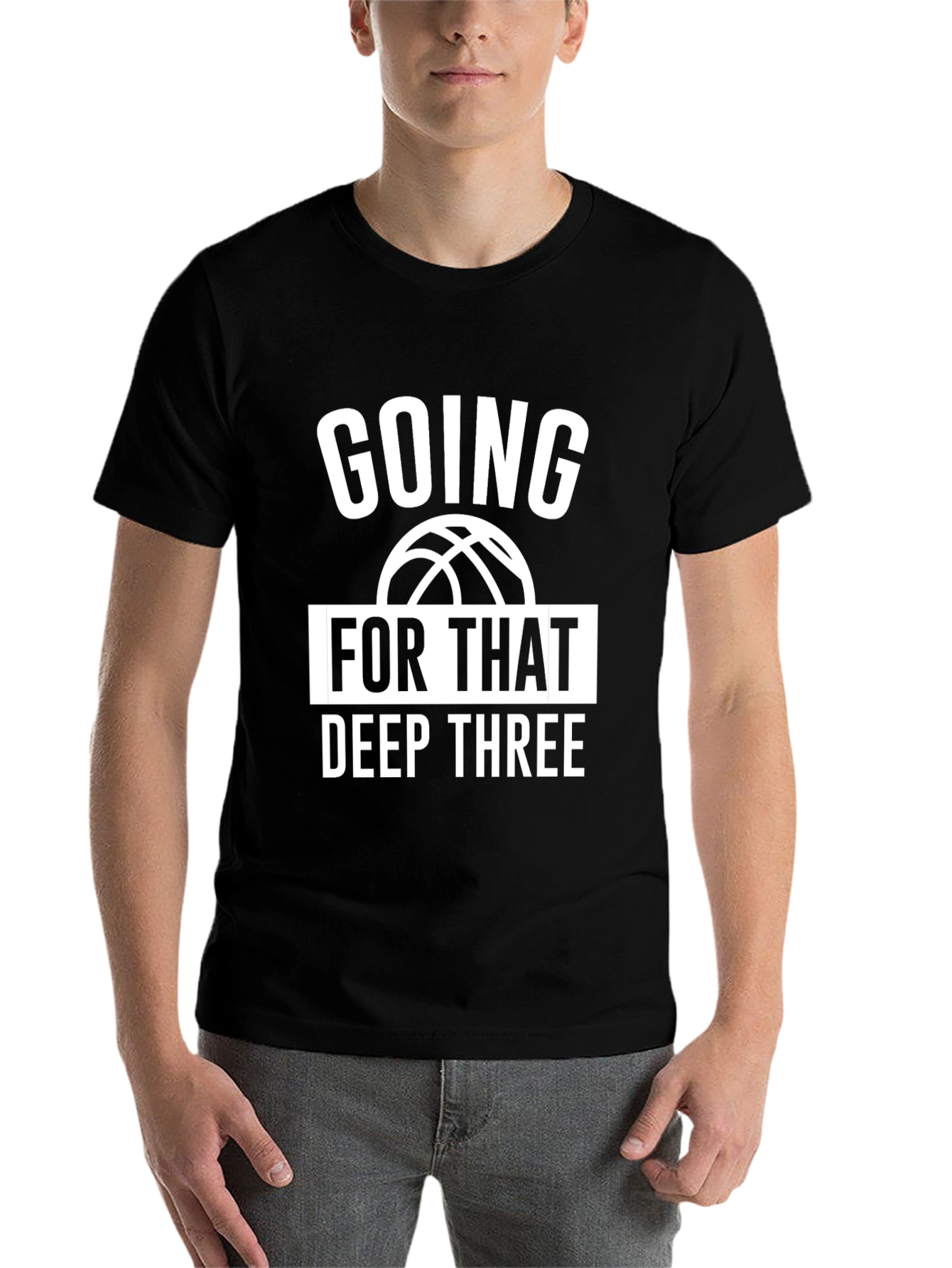 Black Going for That Deep Three T-Shirt view 7