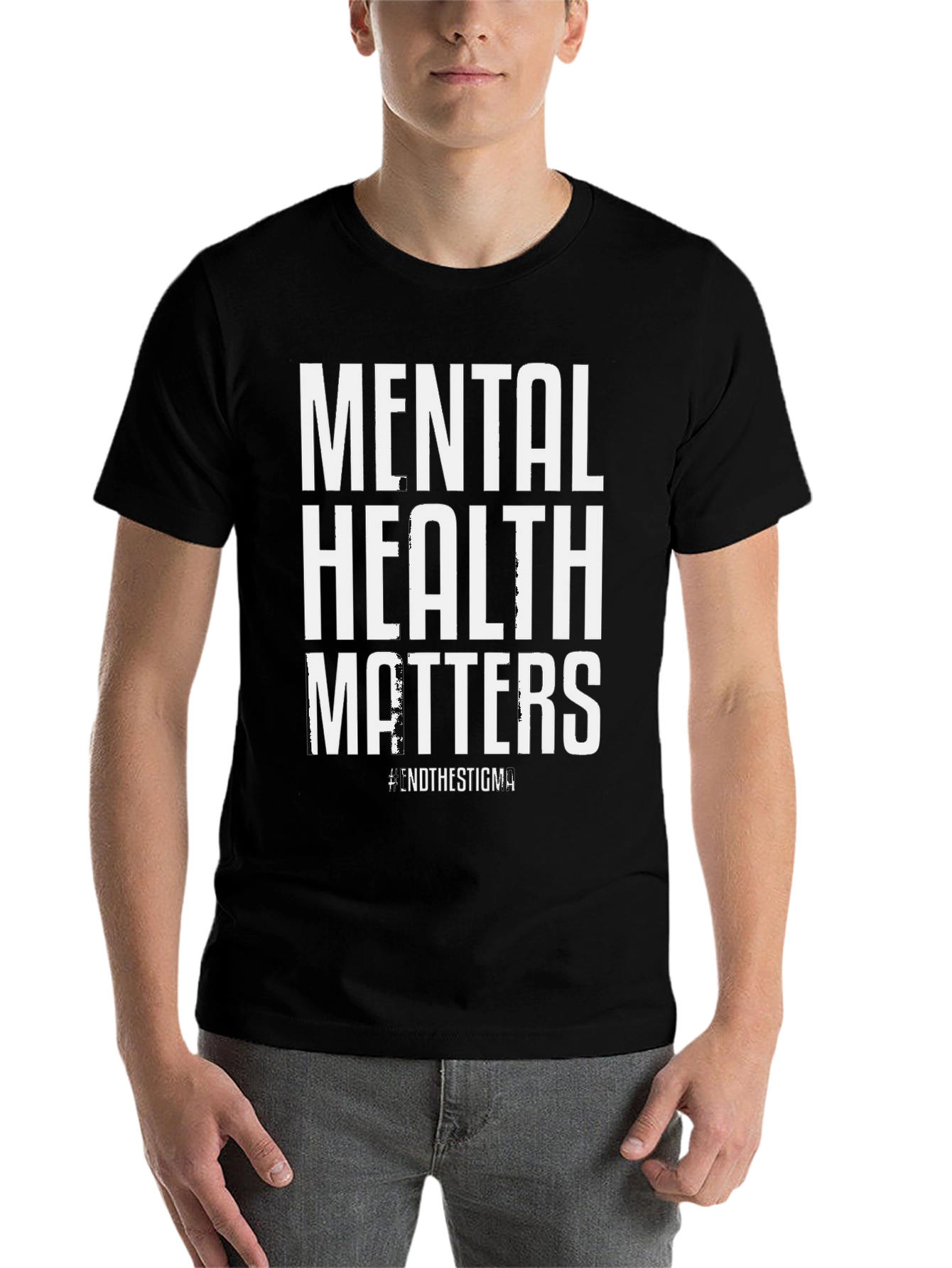 Black Mental Health Matters T-Shirt - End the Stigma view 7
