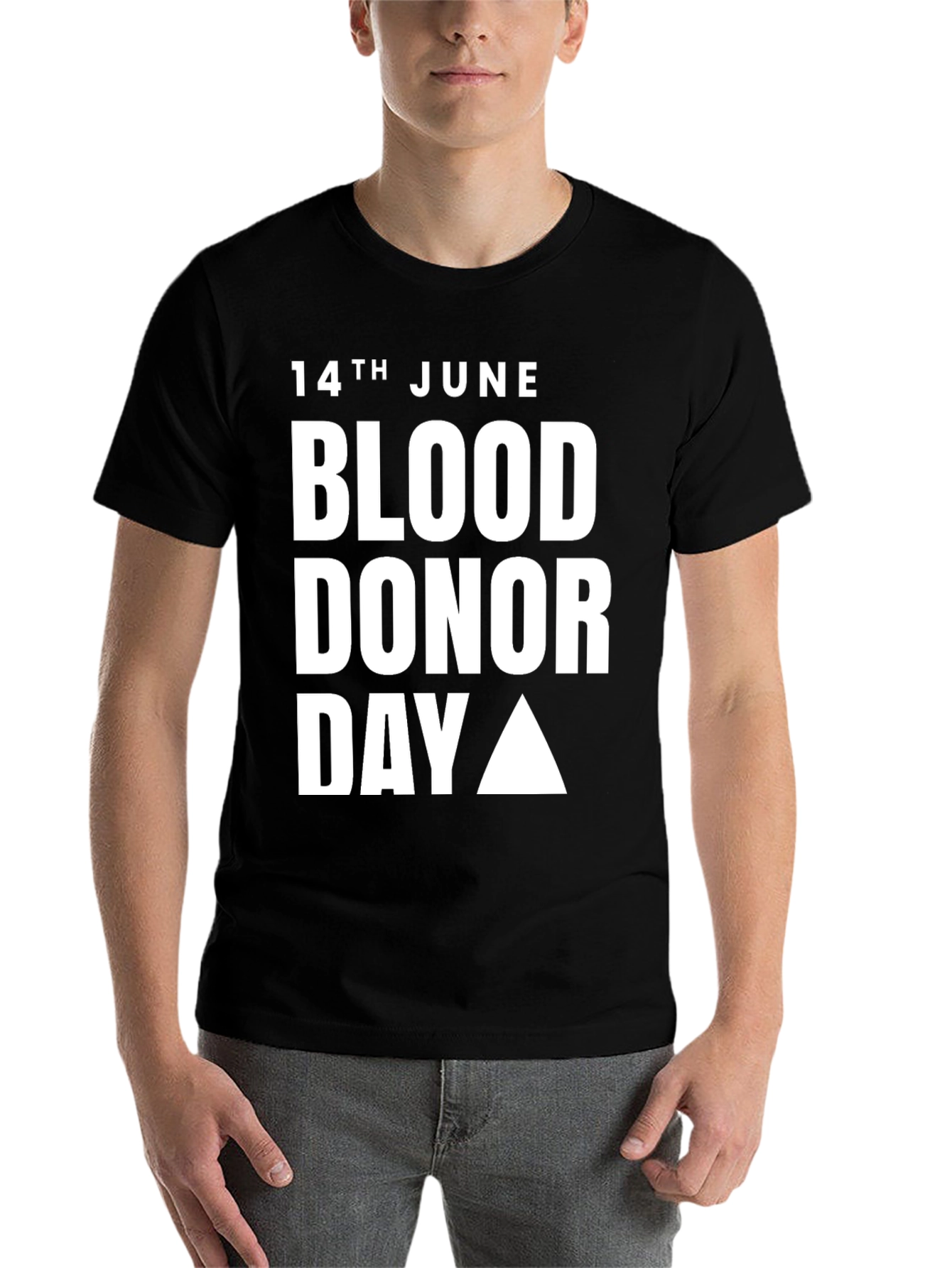 Black Blood Donor Day T-Shirt - 14th June view 7