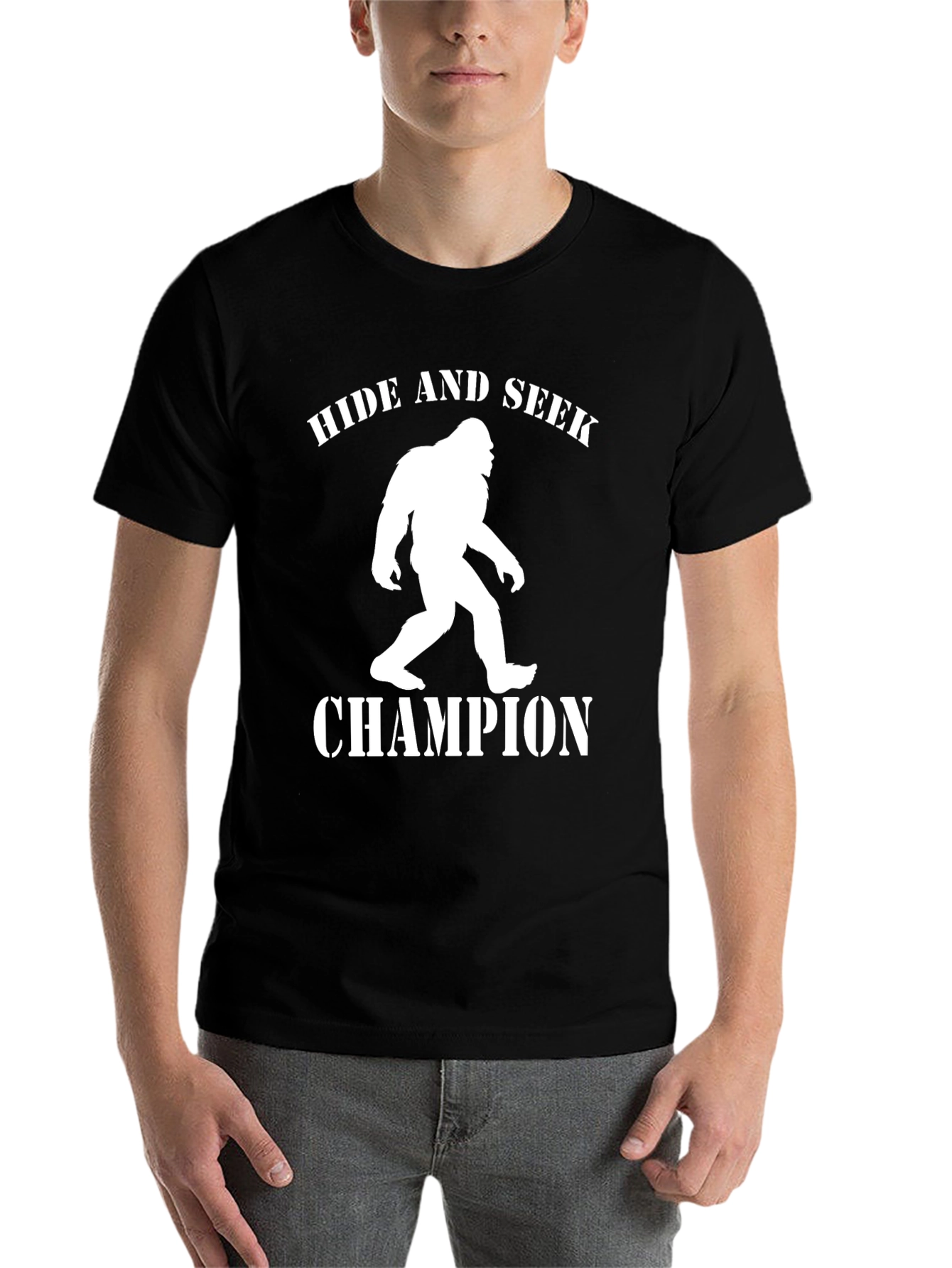 Black Hide and Seek Champion T-Shirt view 7